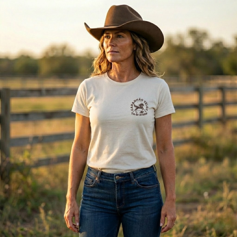Camiseta Garanhão Veloz Bruto Fio de Arame