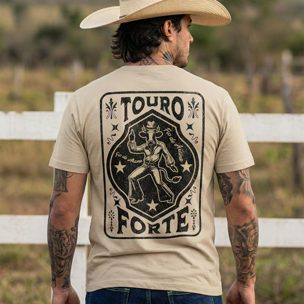 Camiseta Fio de Arame Touro Forte Elvis Presley