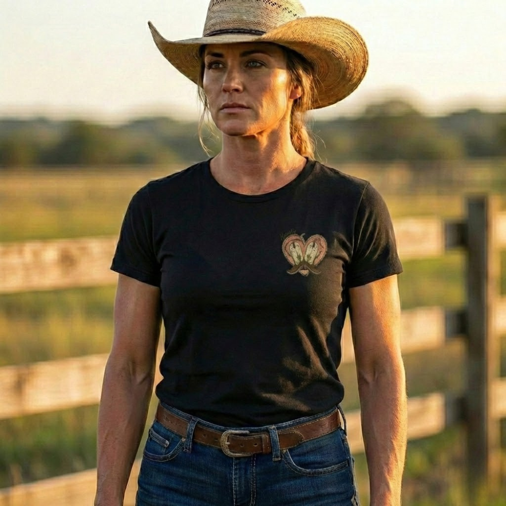 Camiseta Botas Texanas no Meu Coração Fio de Arame