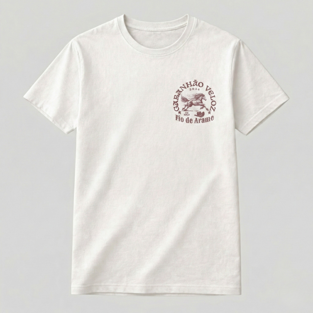 Camiseta Garanhão Veloz Bruto Fio de Arame