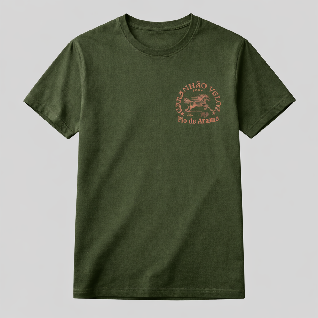 Camiseta Garanhão Veloz Bruto Fio de Arame