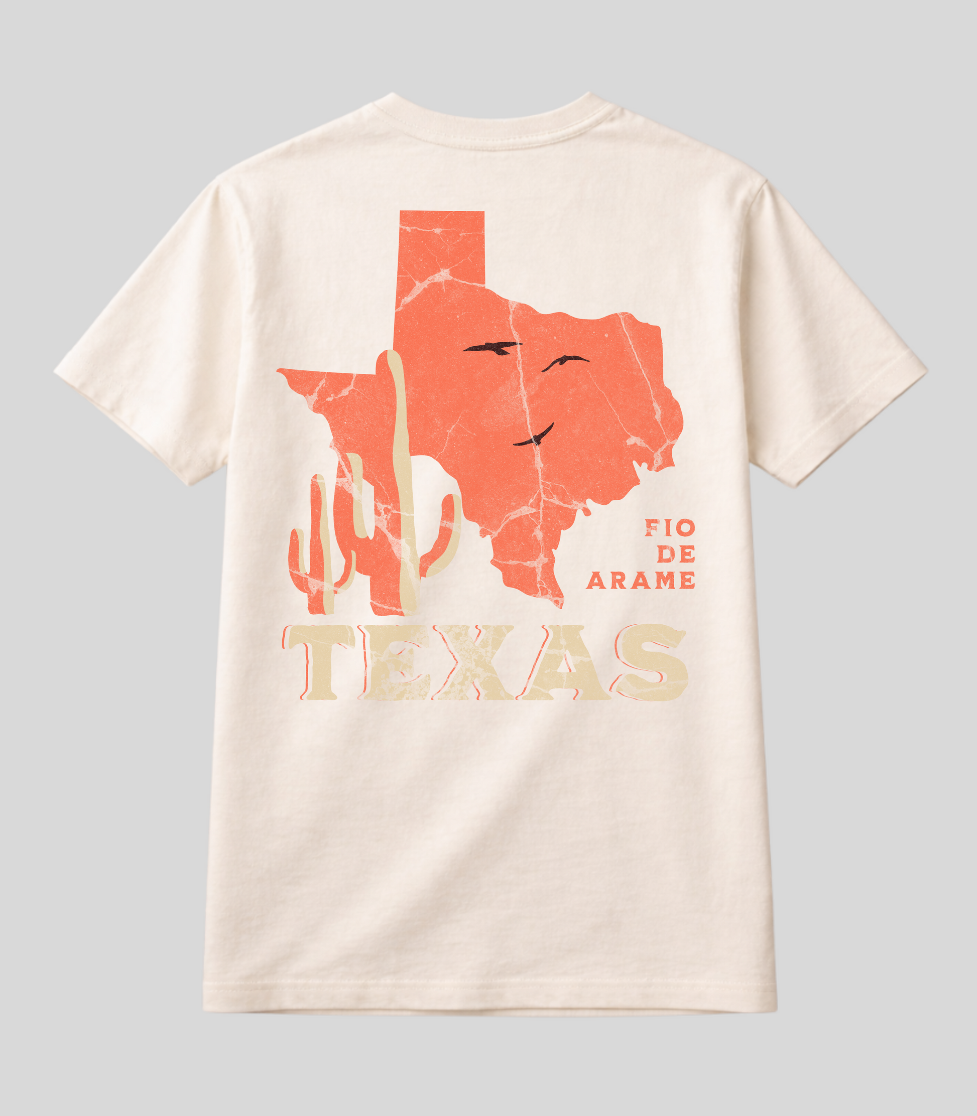 Camiseta Fio de Arame Estado do Texas