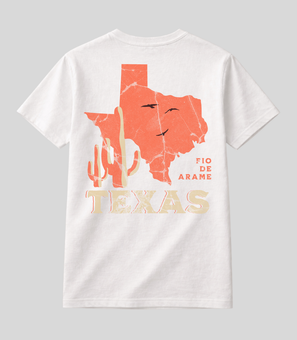 Camiseta Fio de Arame Estado do Texas