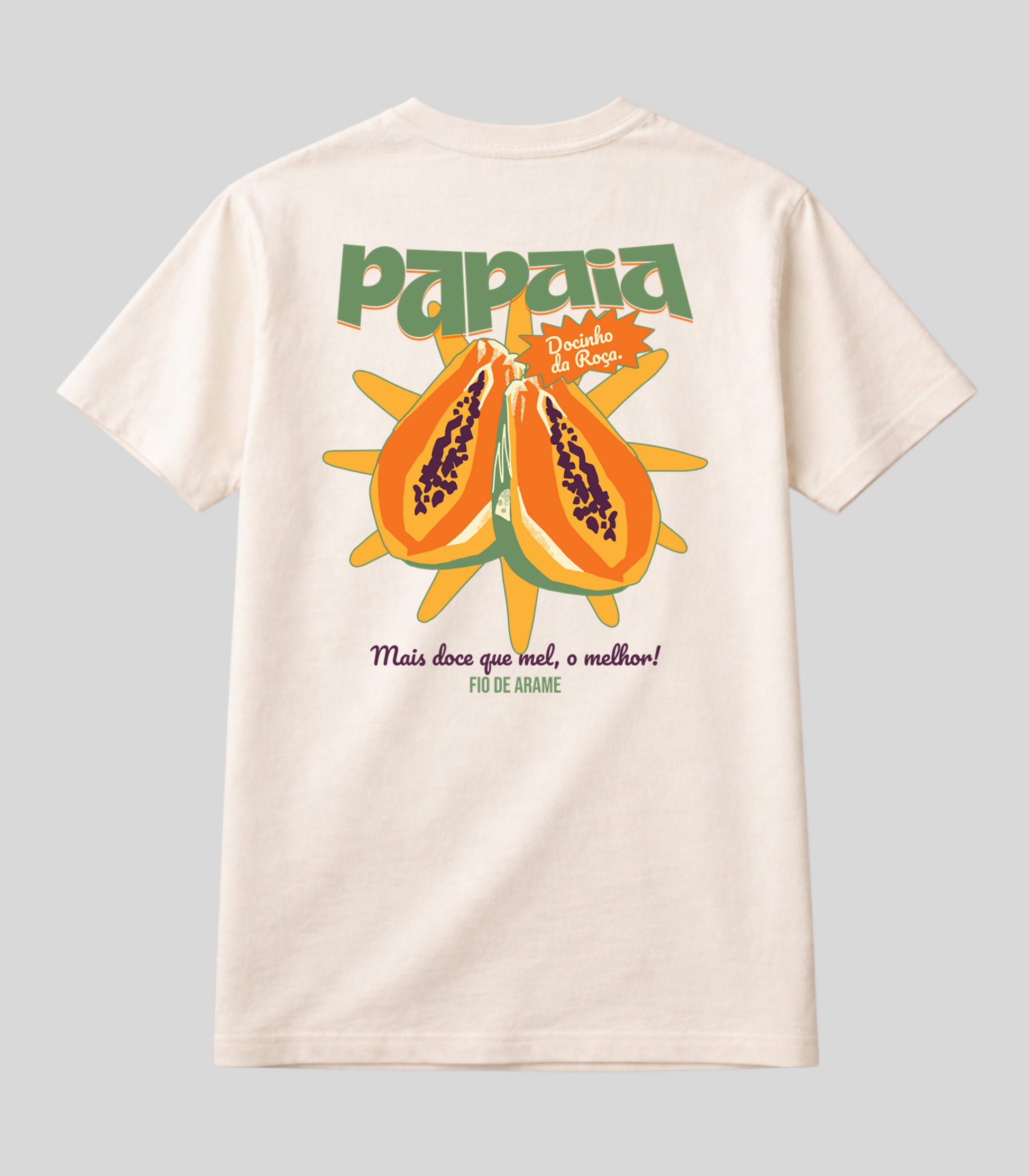 Camiseta Fio de Arame Mamão Papaia da Roça