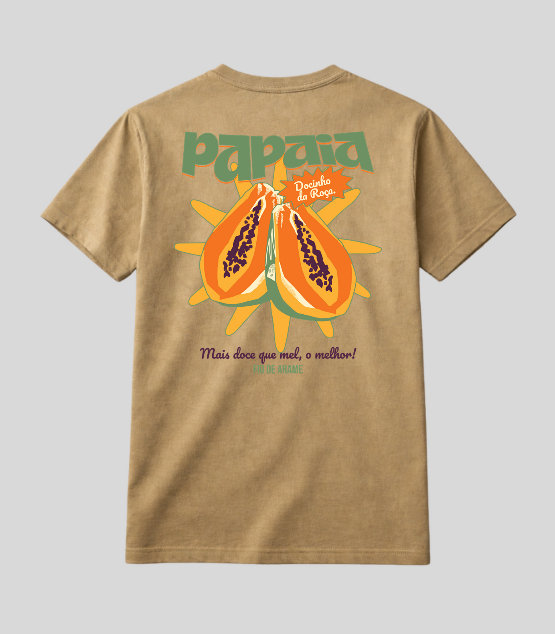 Camiseta Fio de Arame Mamão Papaia da Roça