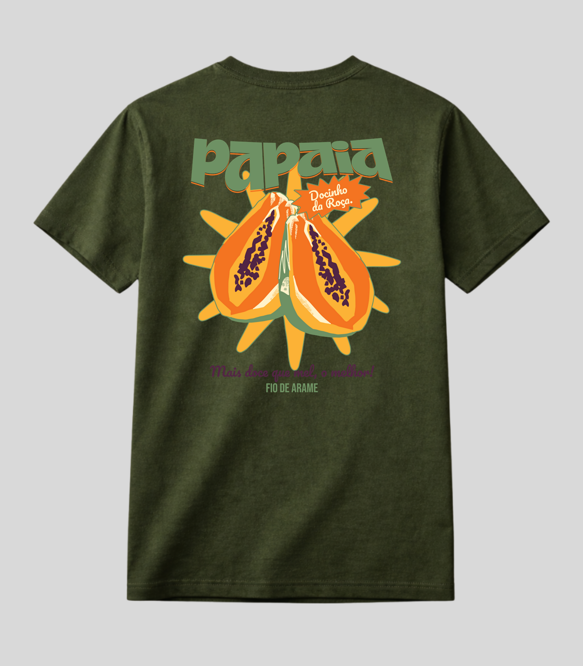 Camiseta Fio de Arame Mamão Papaia da Roça