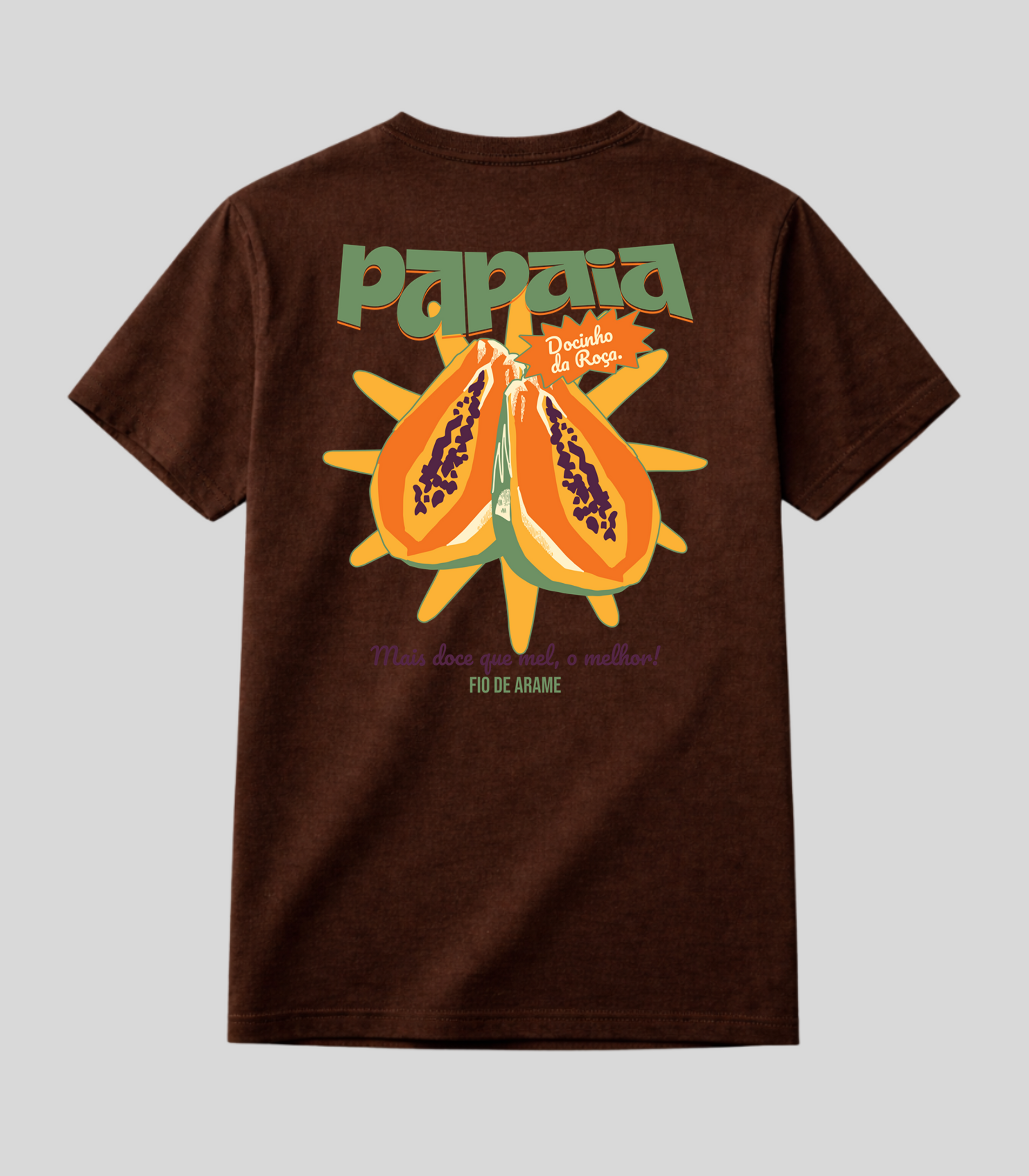 Camiseta Fio de Arame Mamão Papaia da Roça