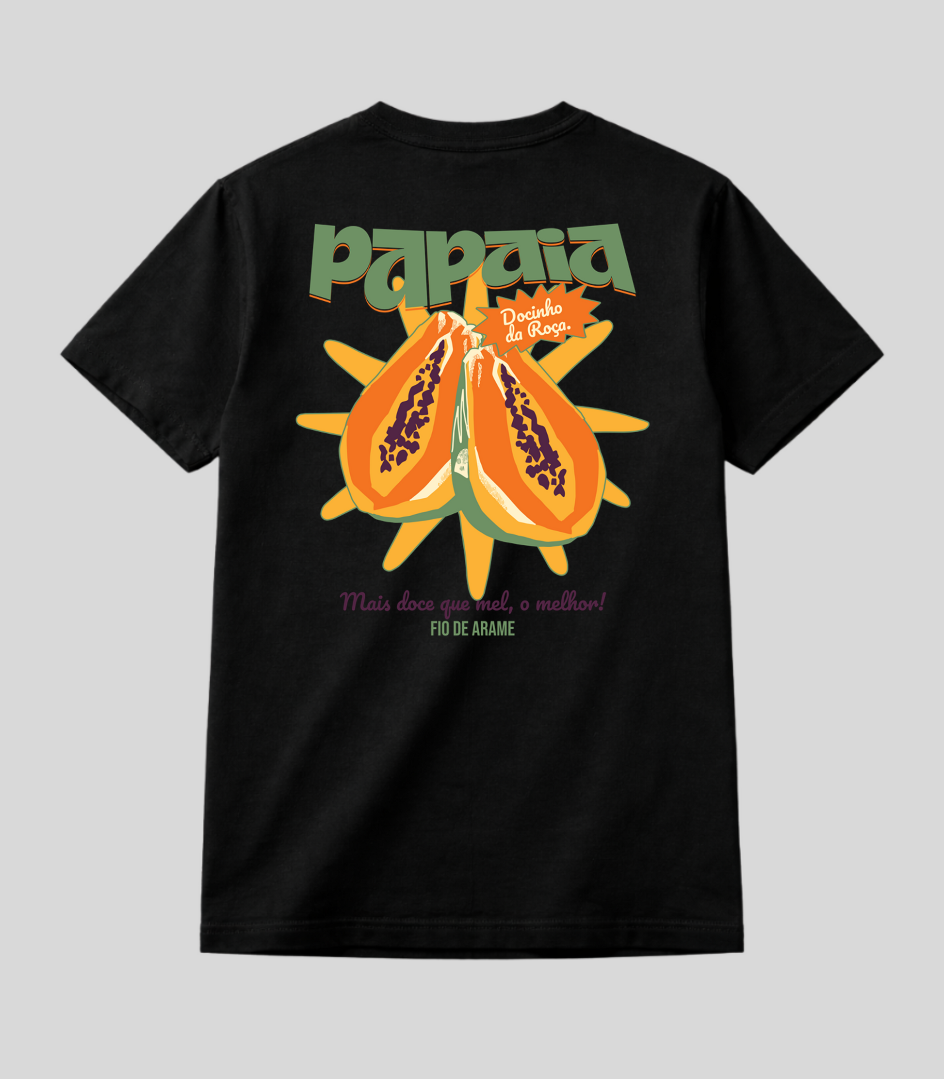 Camiseta Fio de Arame Mamão Papaia da Roça
