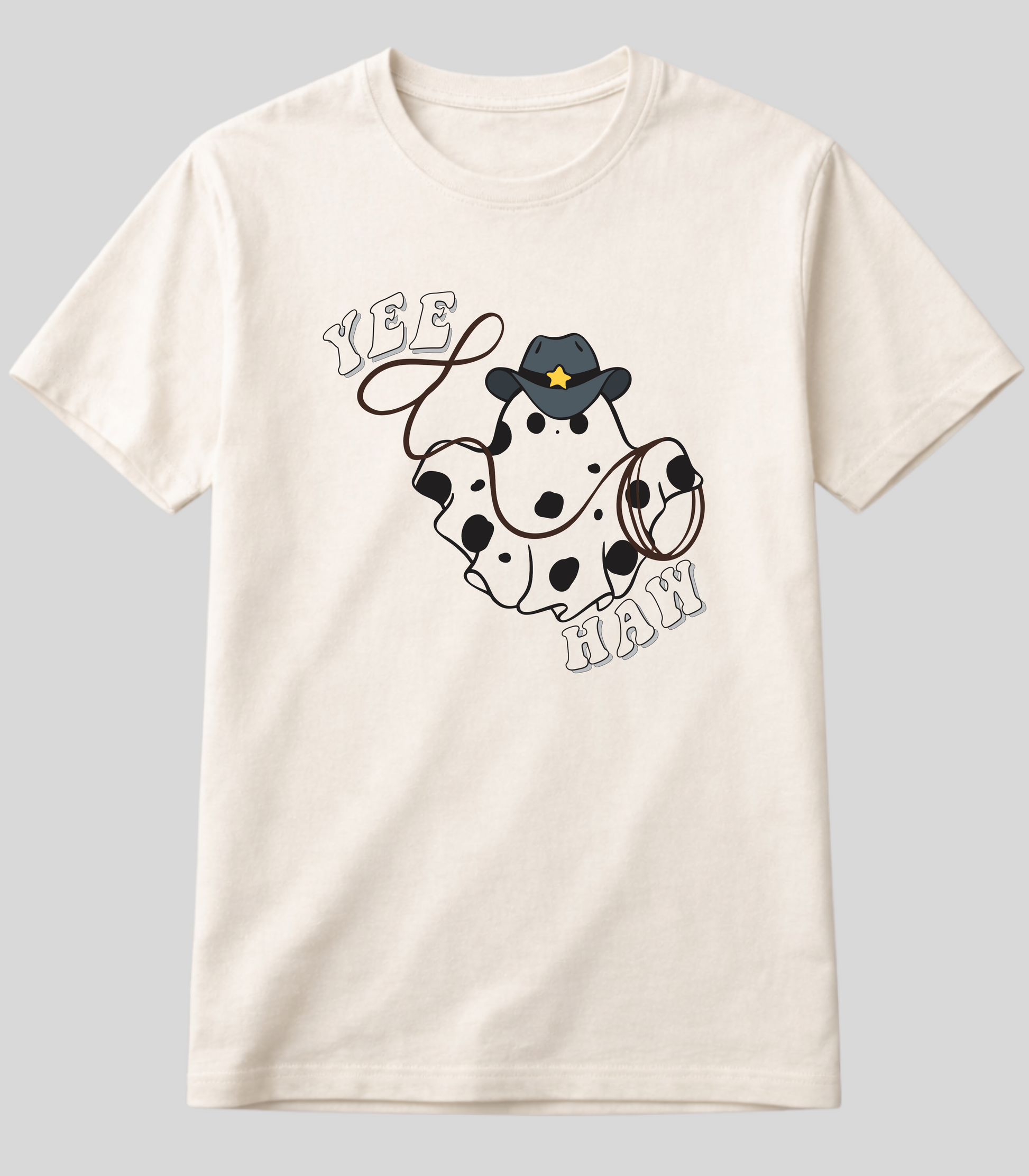 Camiseta Fantasma do West Yee Haw Fio de Arame