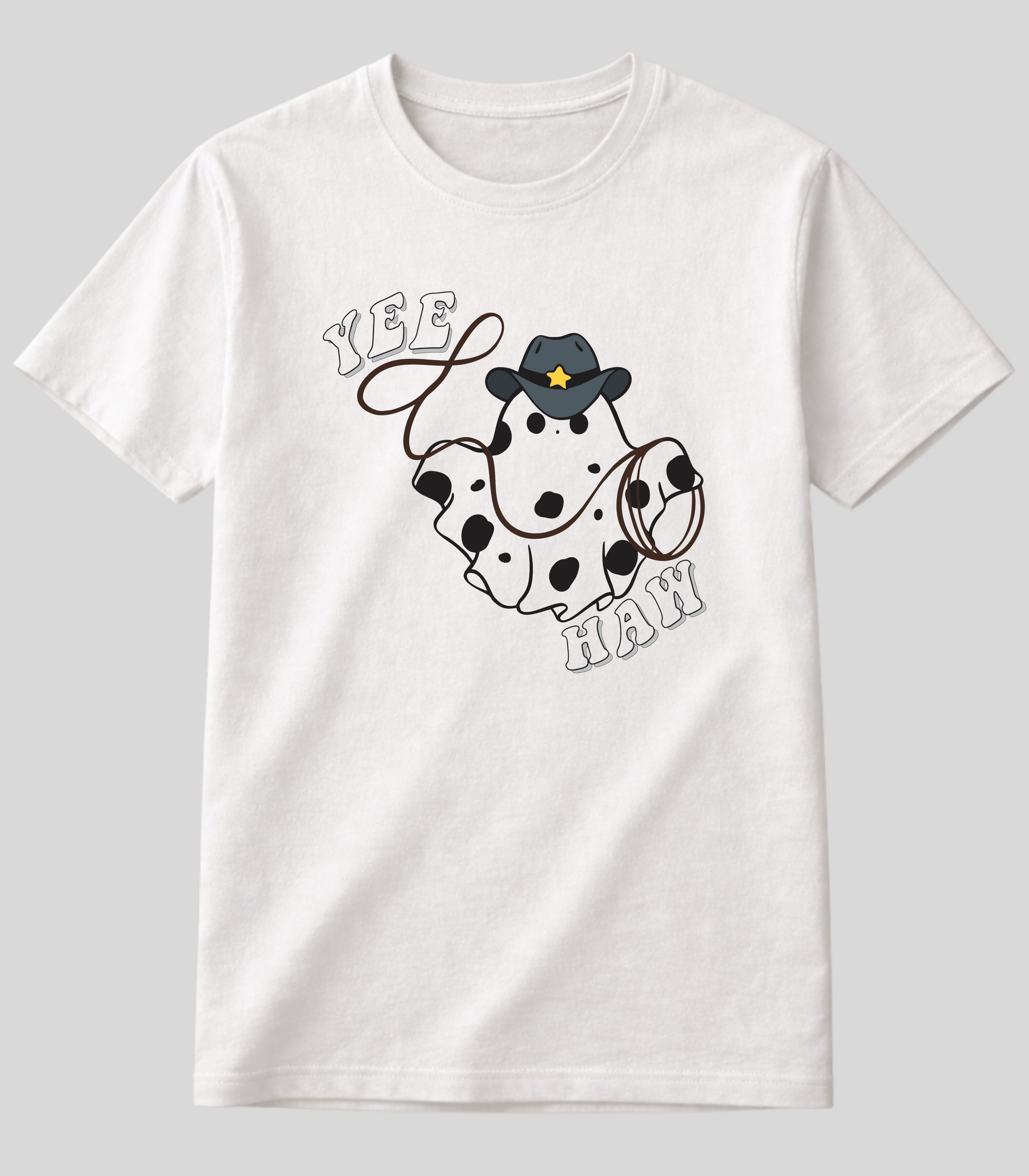 Camiseta Fantasma do West Yee Haw Fio de Arame