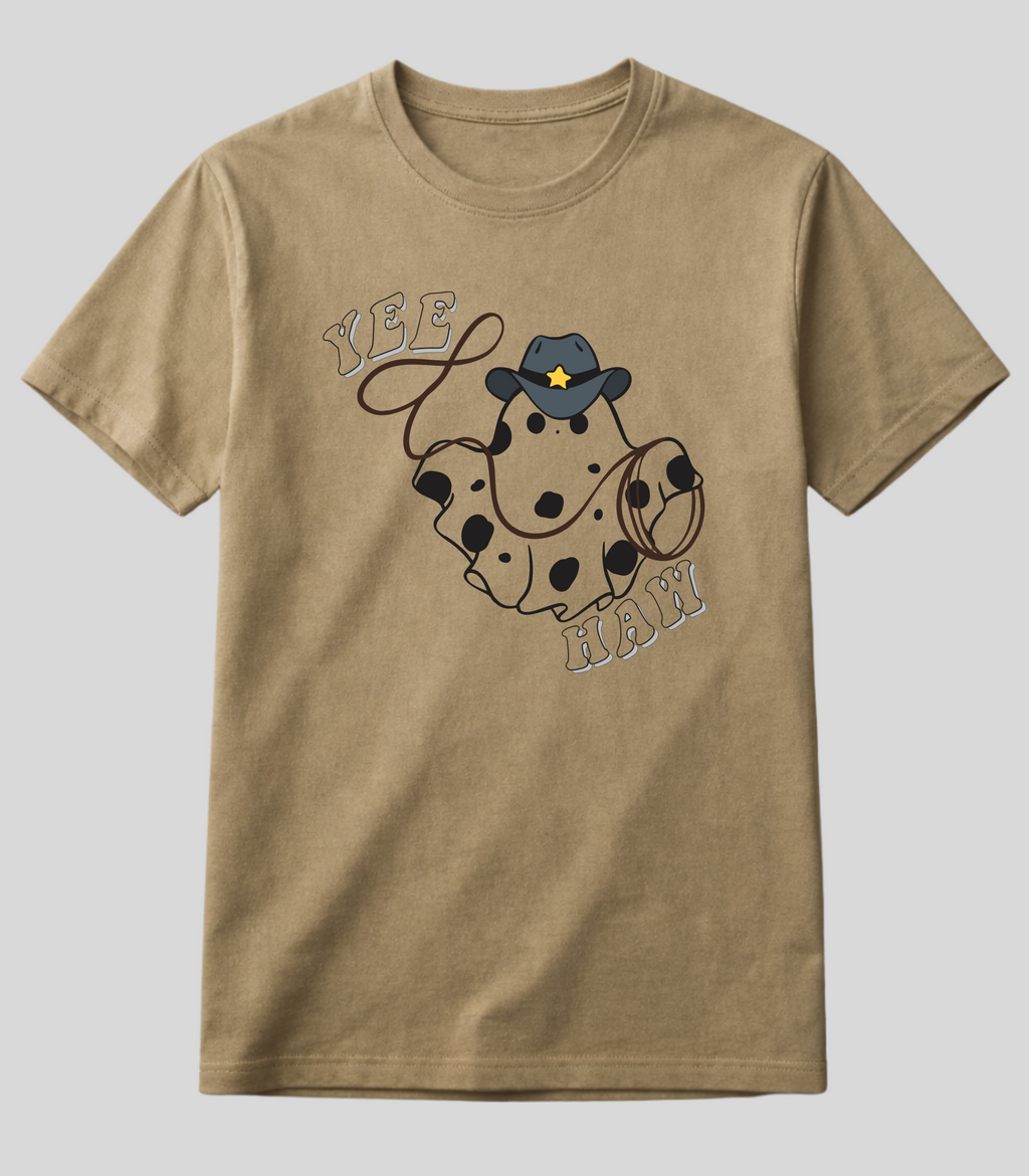 Camiseta Fantasma do West Yee Haw Fio de Arame