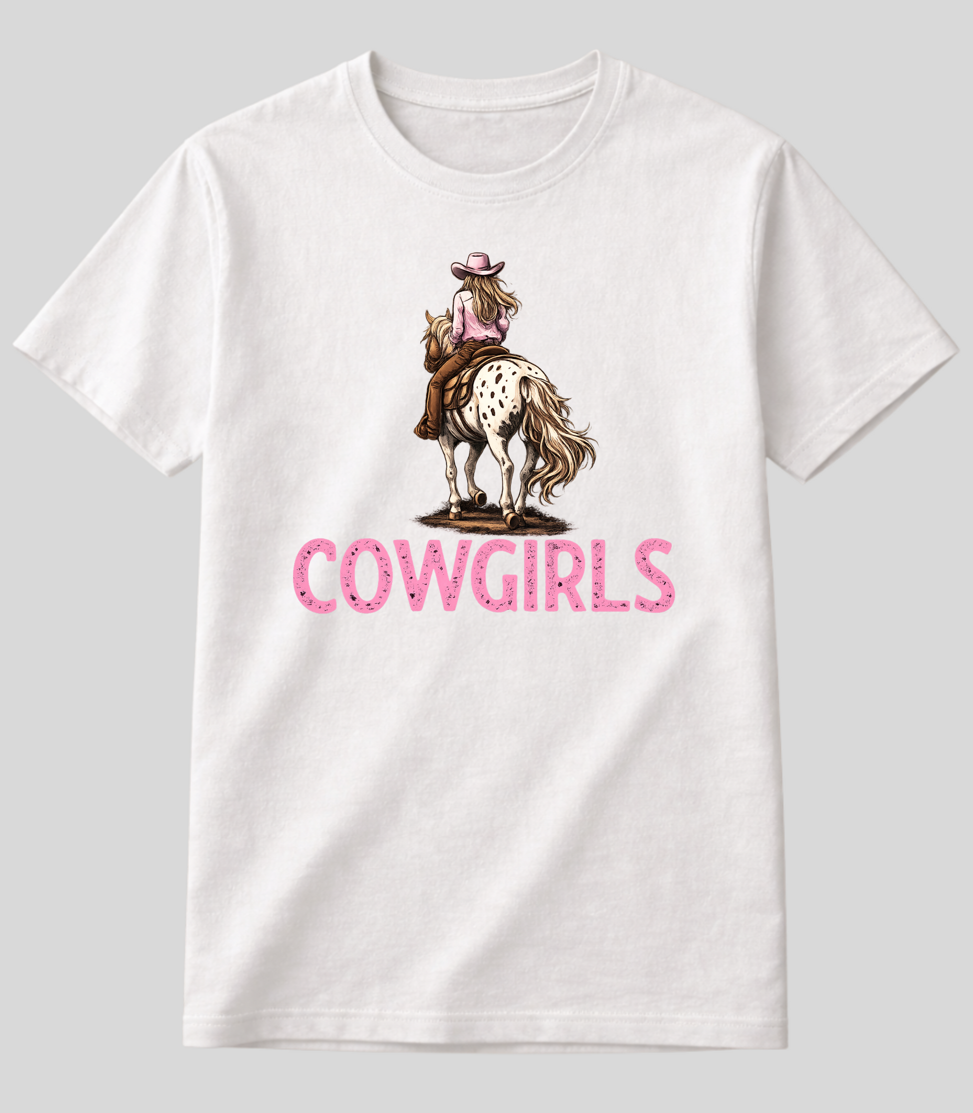 Camiseta Cowgirl e Seu Cavalo Fio de Arame