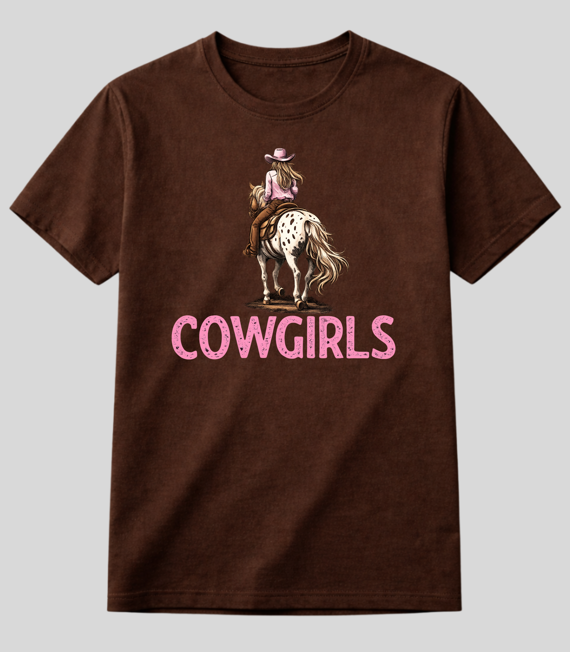 Camiseta Cowgirl e Seu Cavalo Fio de Arame