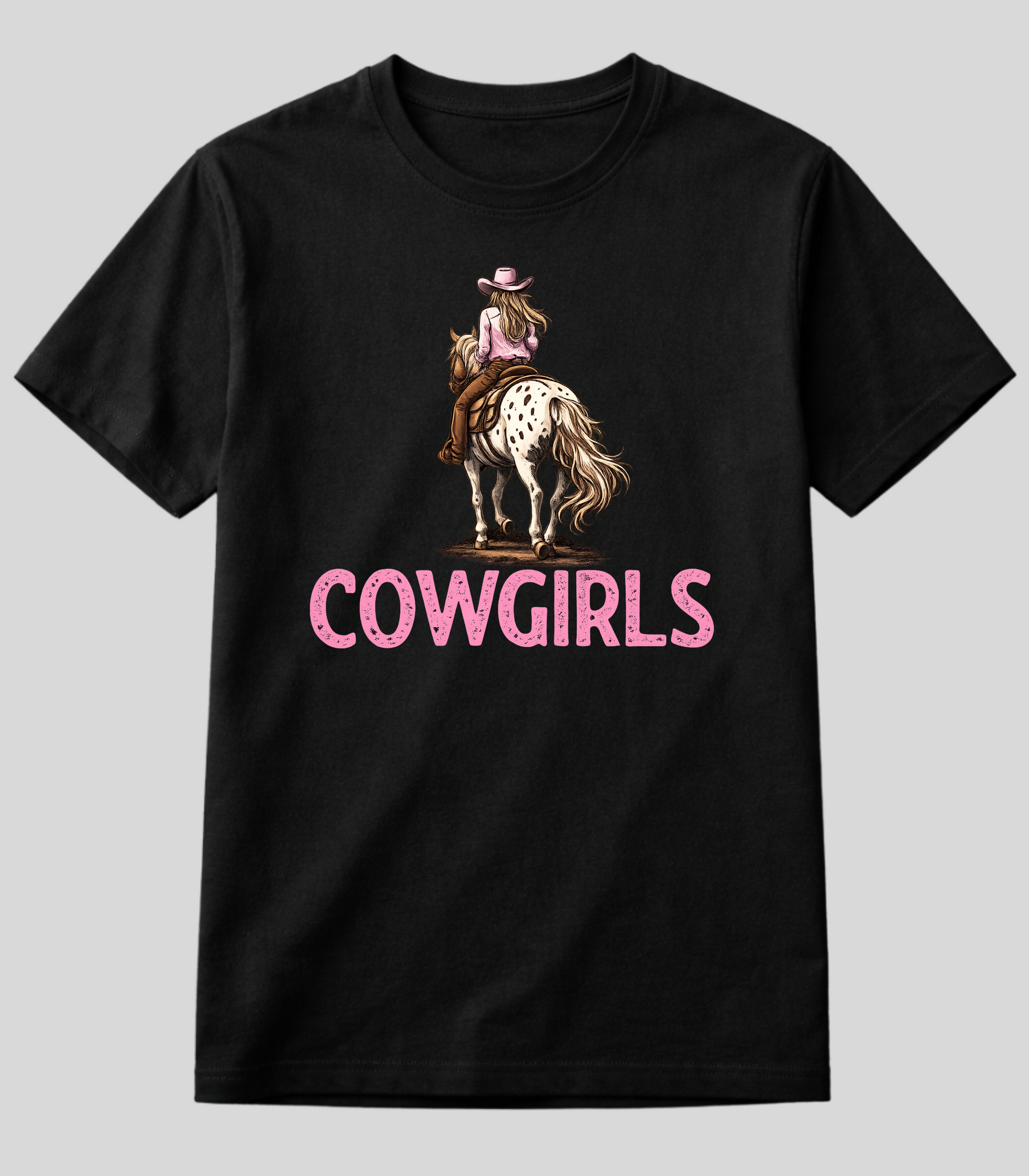 Camiseta Cowgirl e Seu Cavalo Fio de Arame