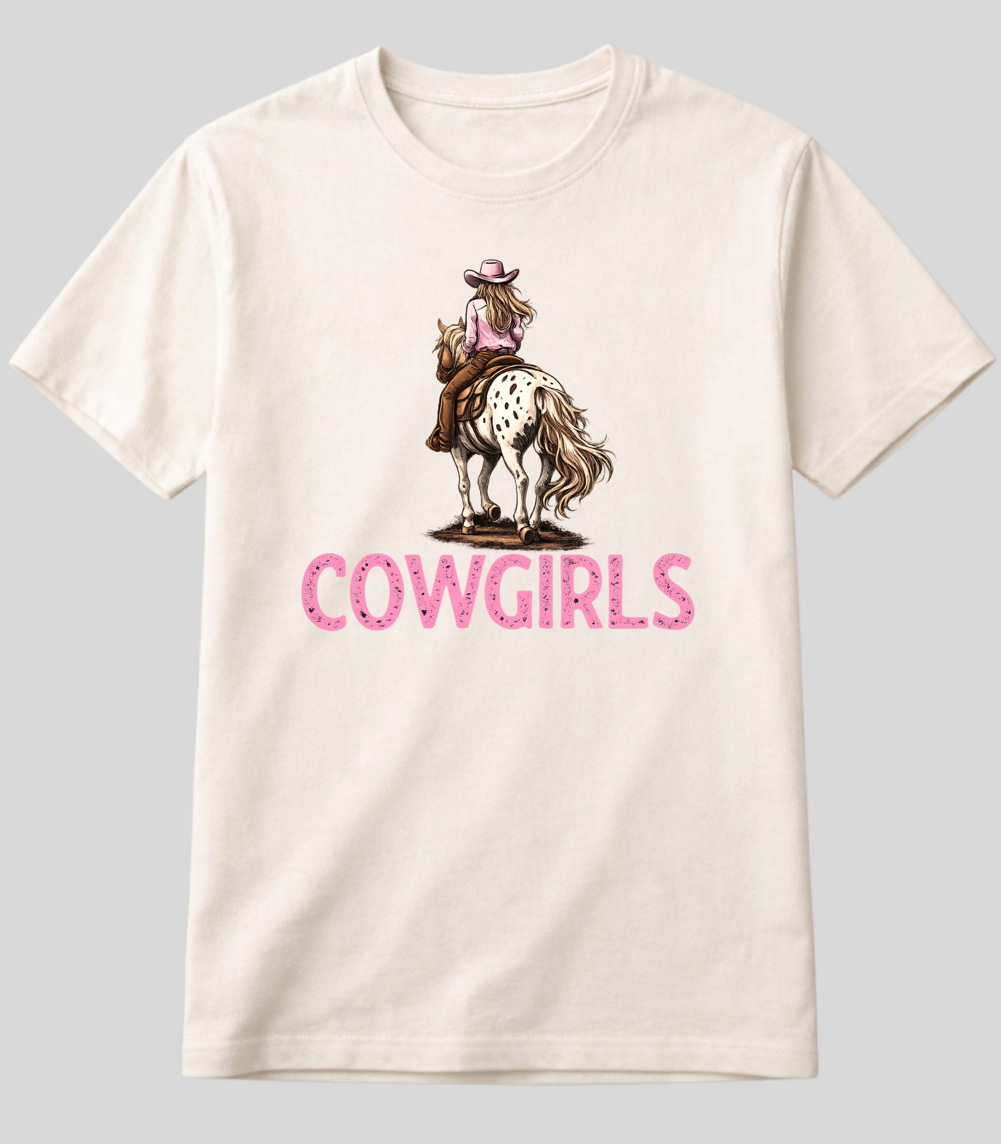Camiseta Cowgirl e Seu Cavalo Fio de Arame