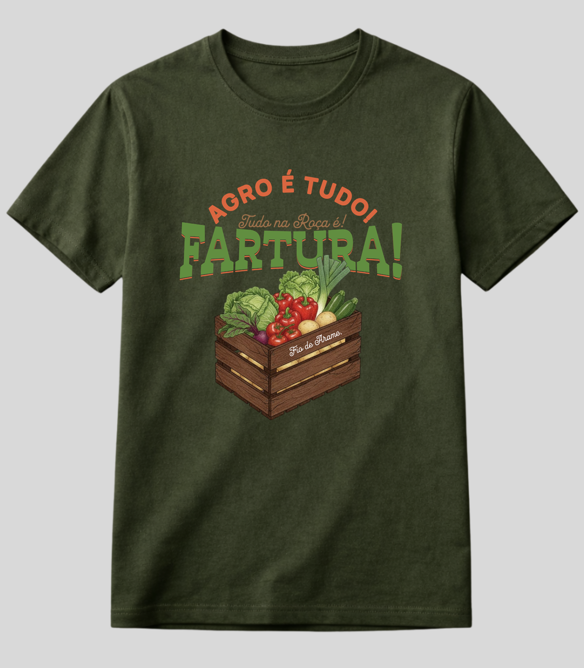 Camiseta Agro é Fartura Fio de Arame