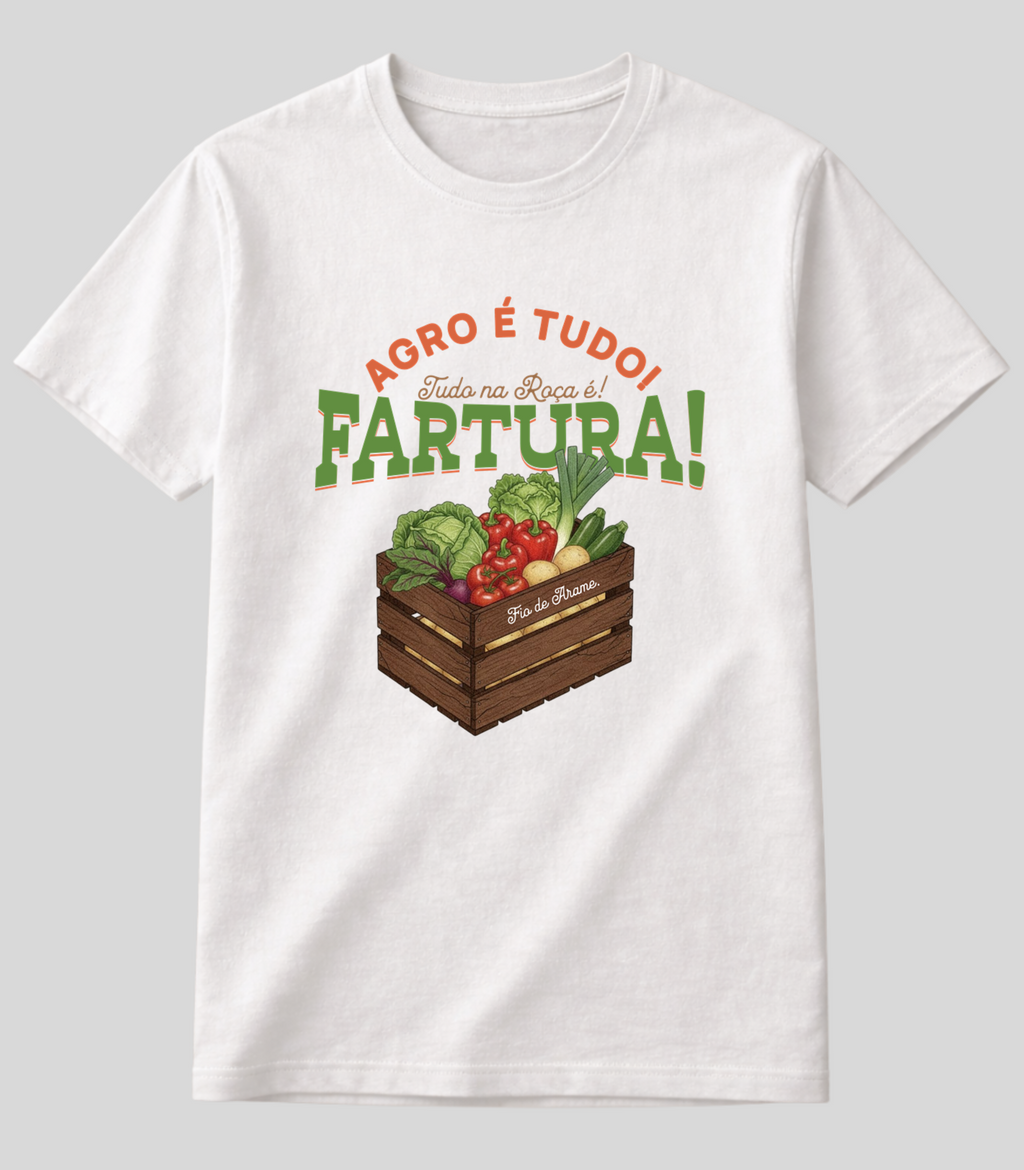 Camiseta Agro é Fartura Fio de Arame