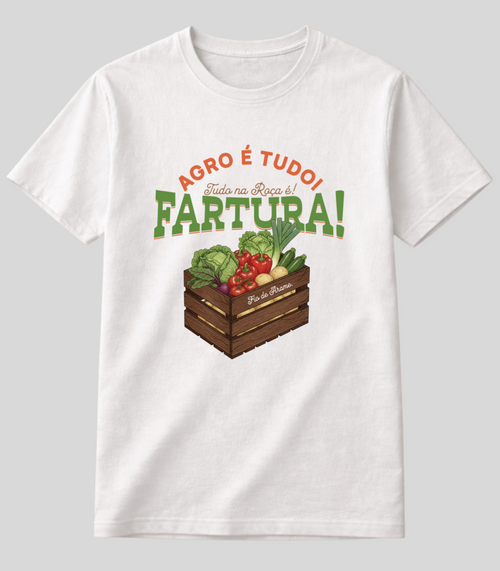Camiseta Agro é Fartura Fio de Arame