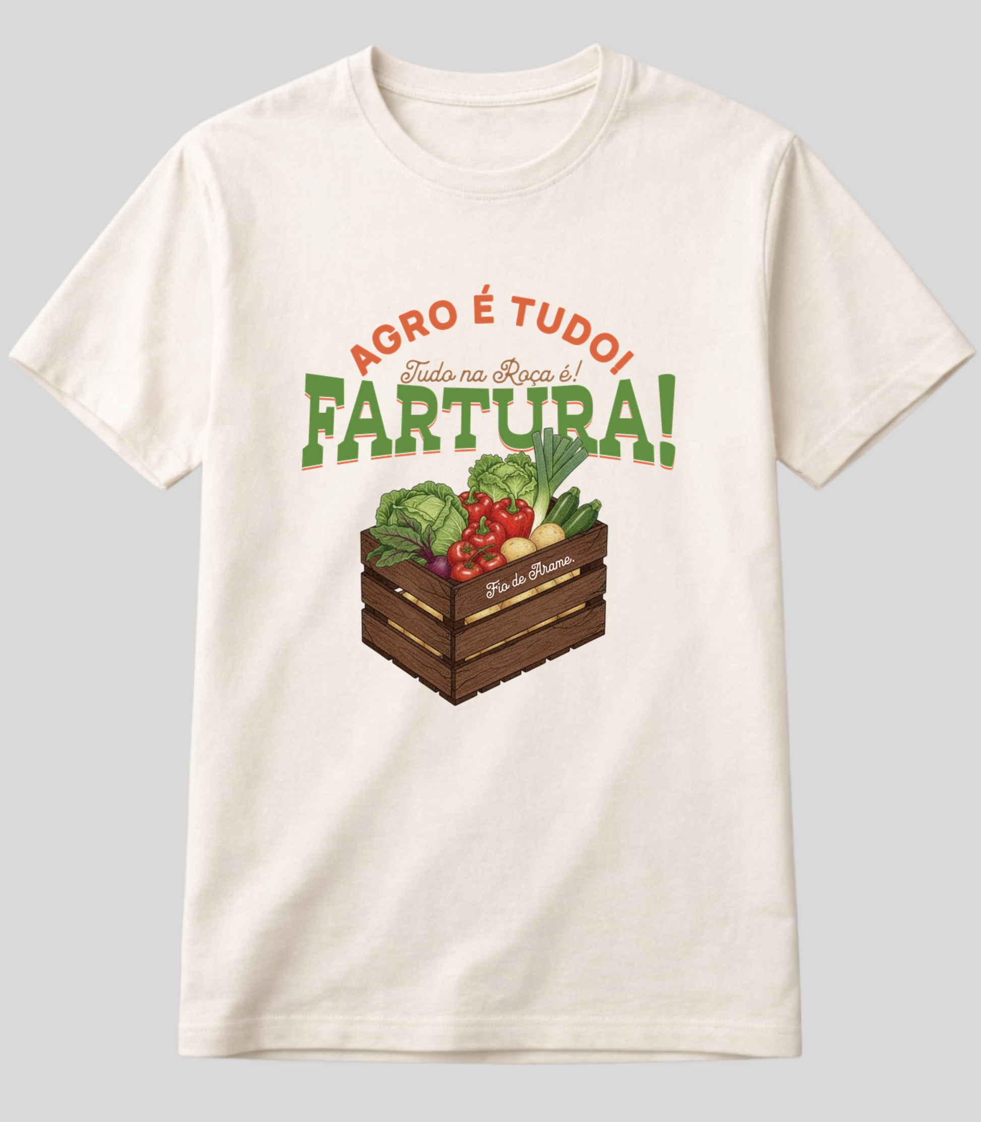 Camiseta Agro é Fartura Fio de Arame