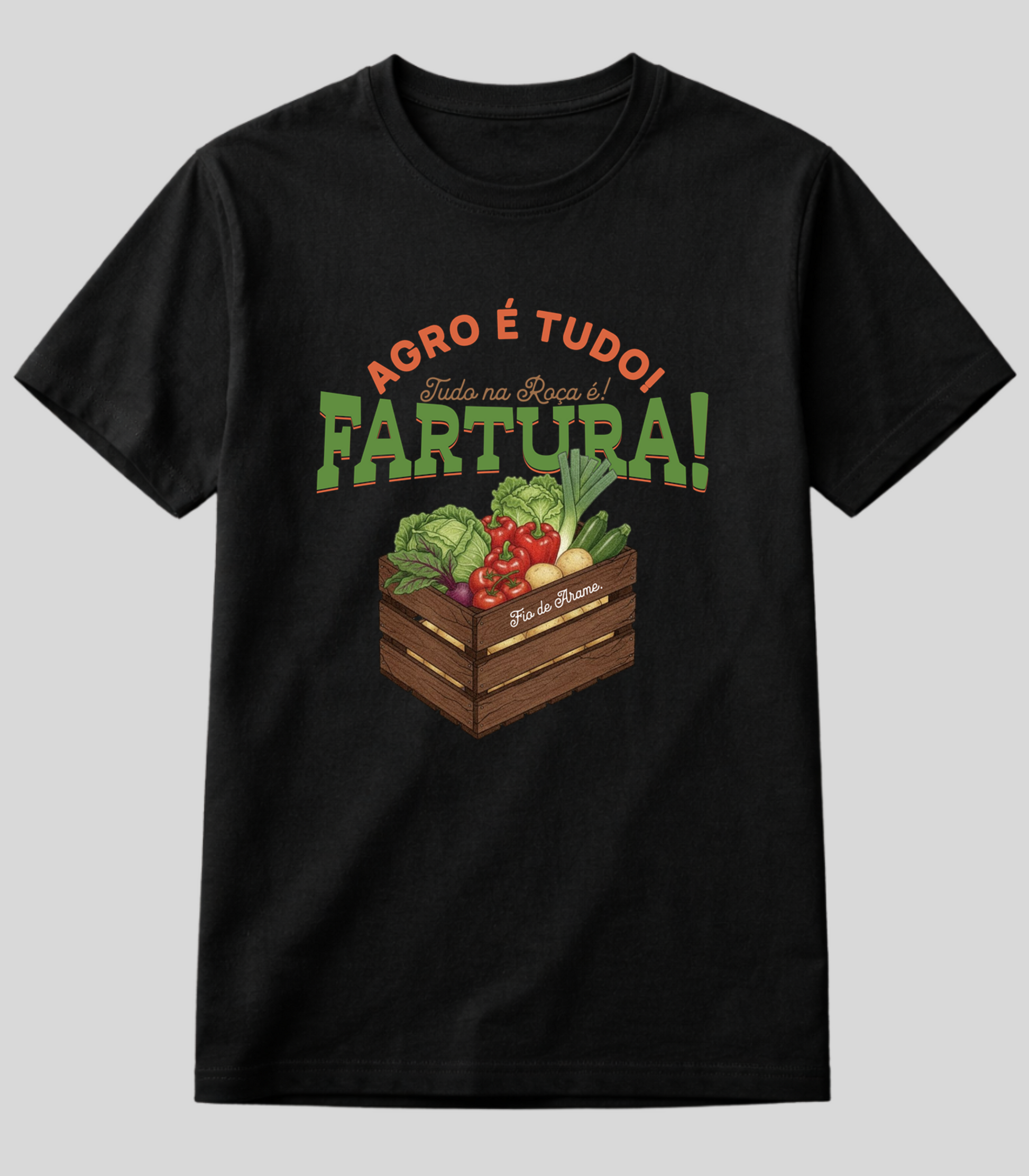 Camiseta Agro é Fartura Fio de Arame