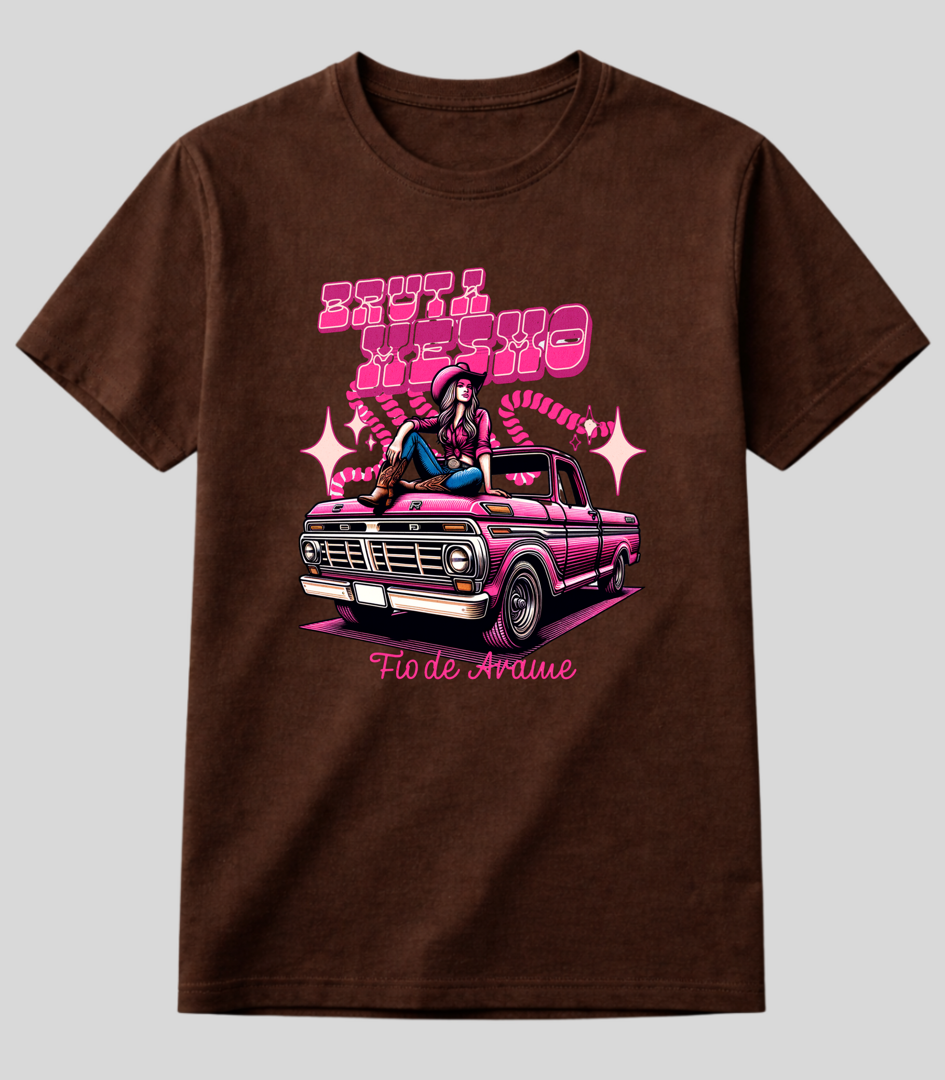 Camiseta Bruta Mesmo Caminhote Fio de Arame