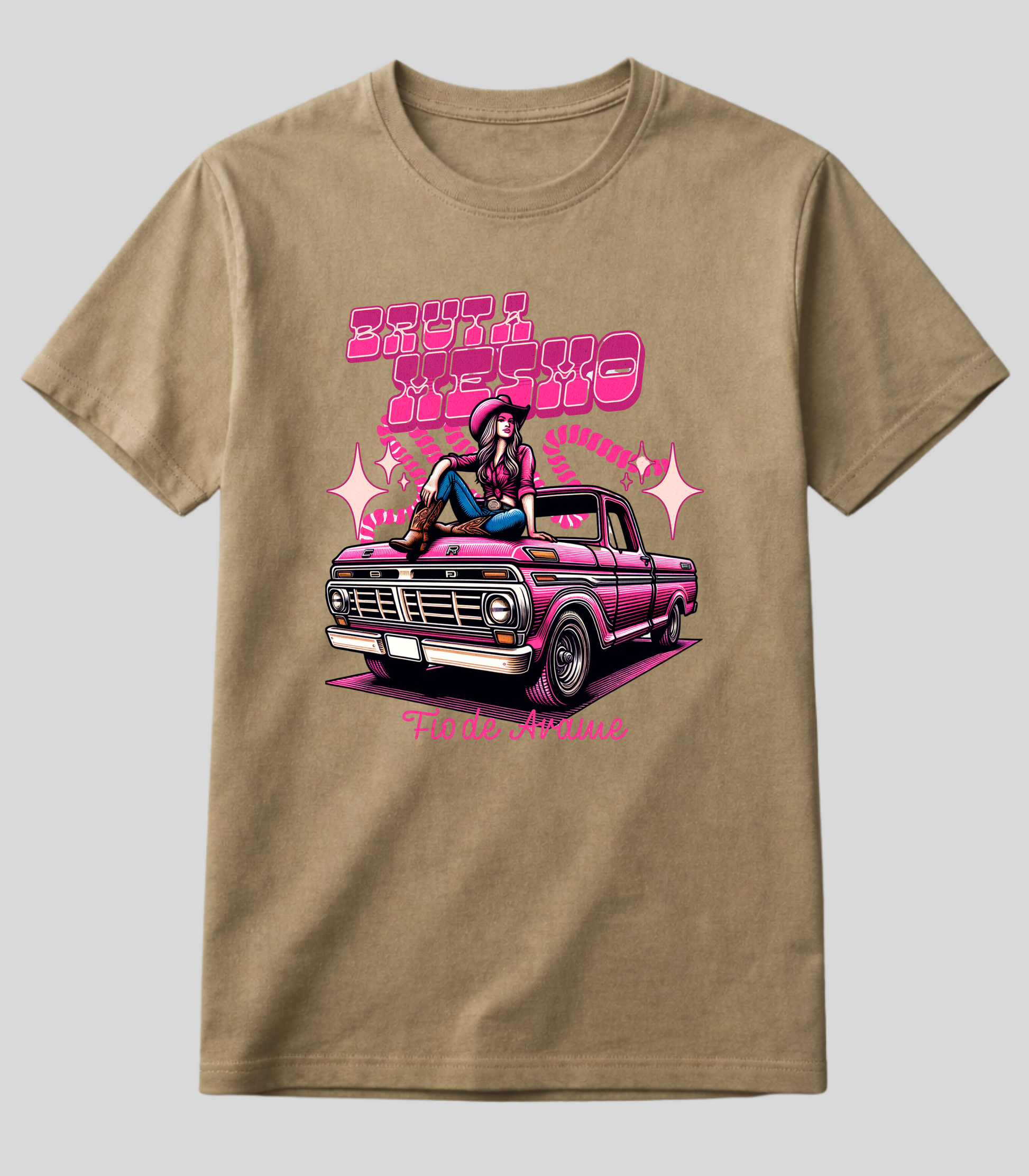 Camiseta Bruta Mesmo Caminhote Fio de Arame