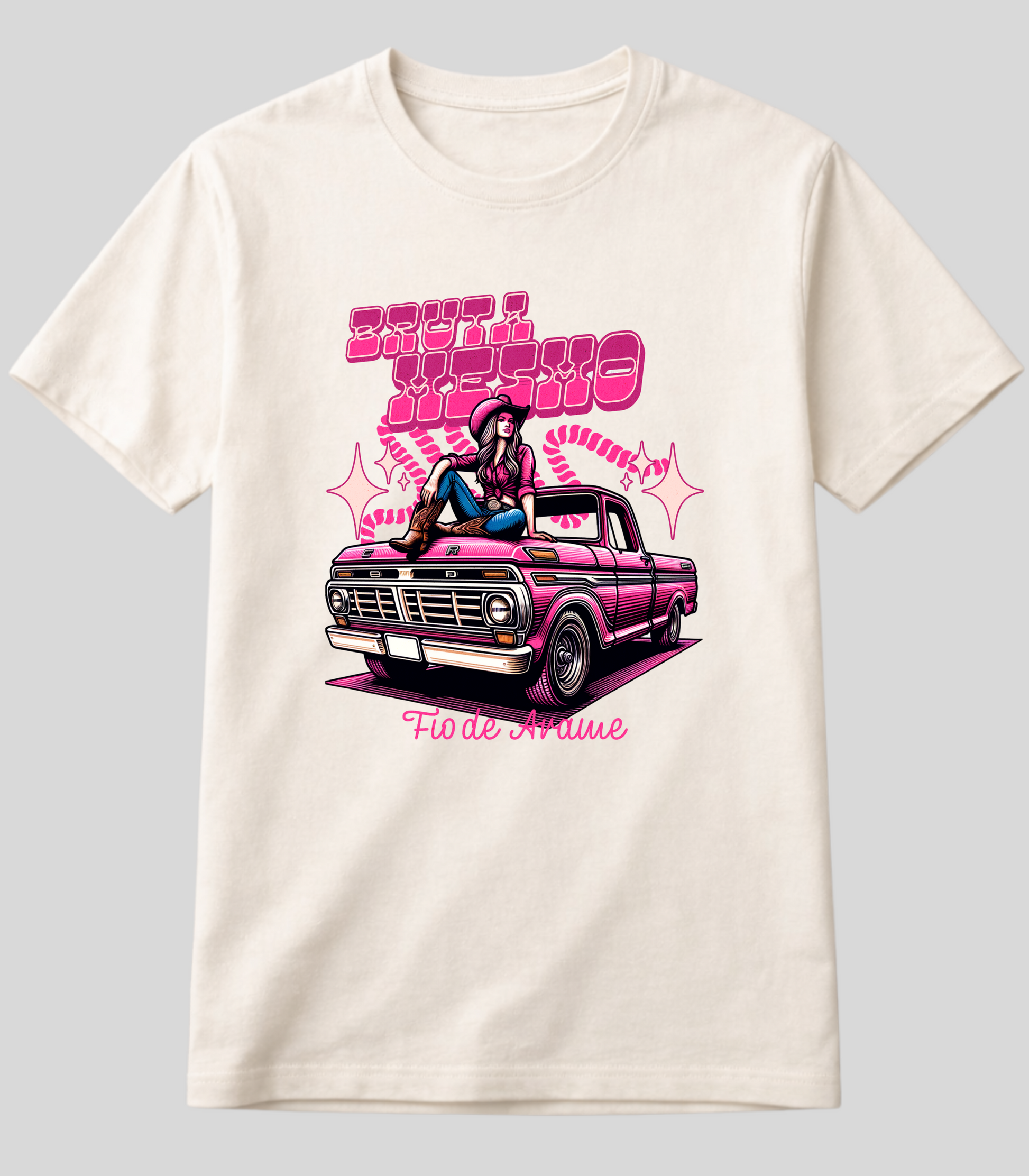 Camiseta Bruta Mesmo Caminhote Fio de Arame
