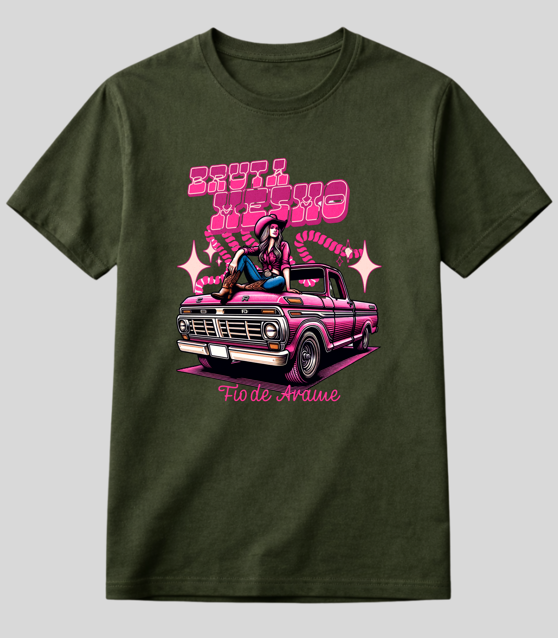 Camiseta Bruta Mesmo Caminhote Fio de Arame