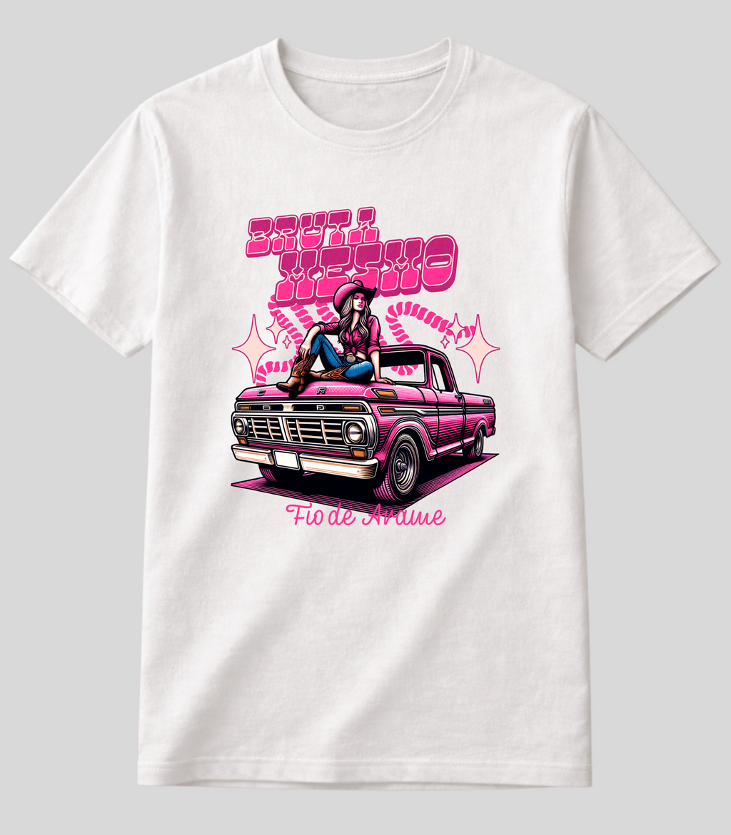 Camiseta Bruta Mesmo Caminhote Fio de Arame