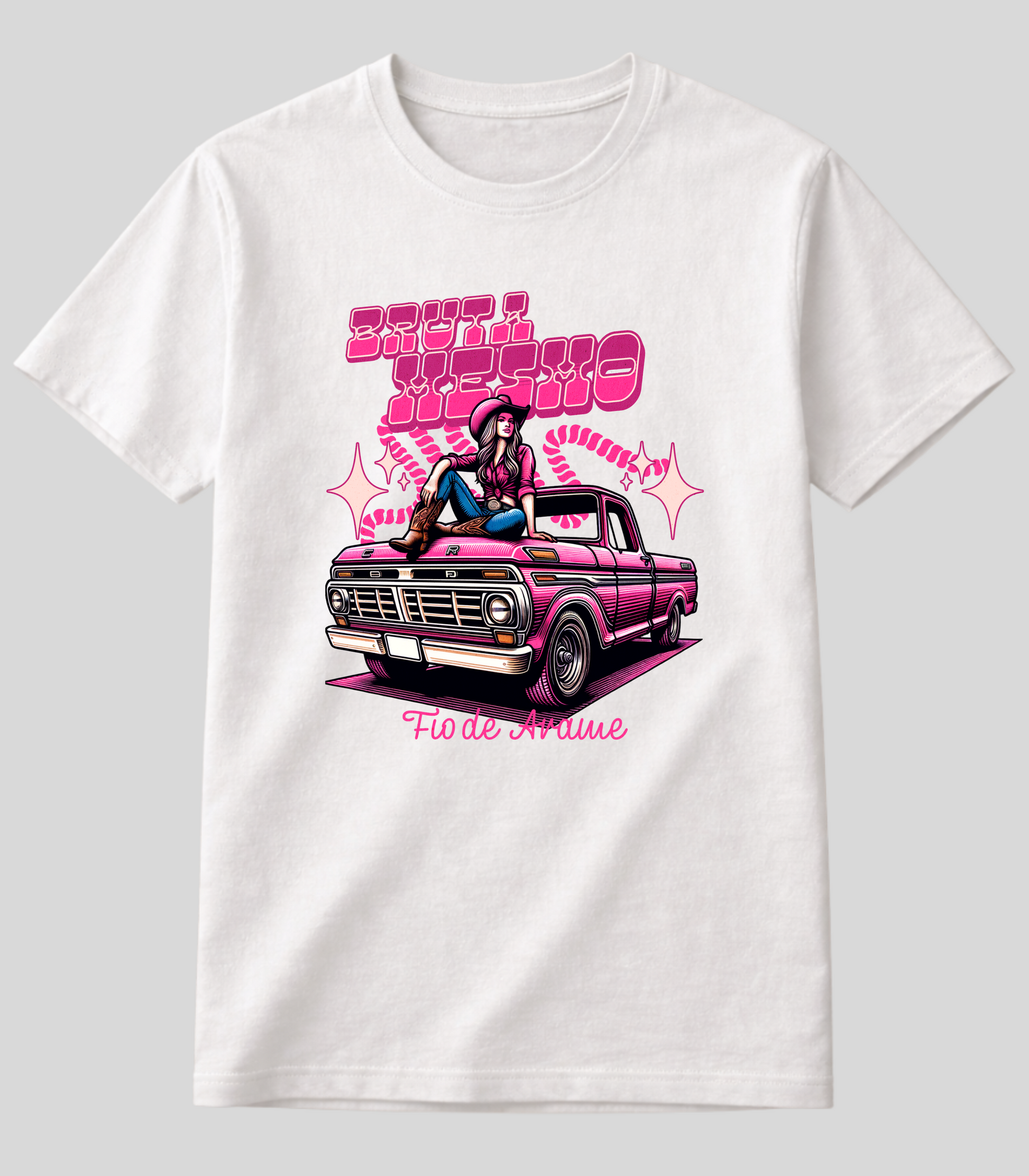 Camiseta Bruta Mesmo Caminhote Fio de Arame