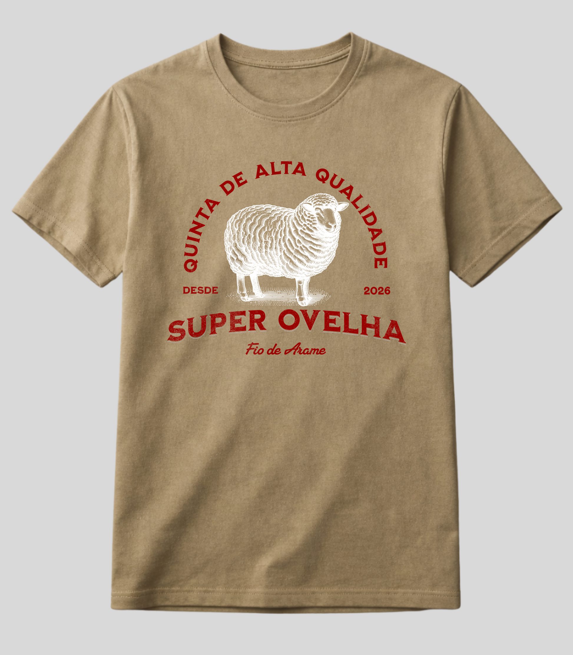 Camiseta Super Ovelha Fio de Arame