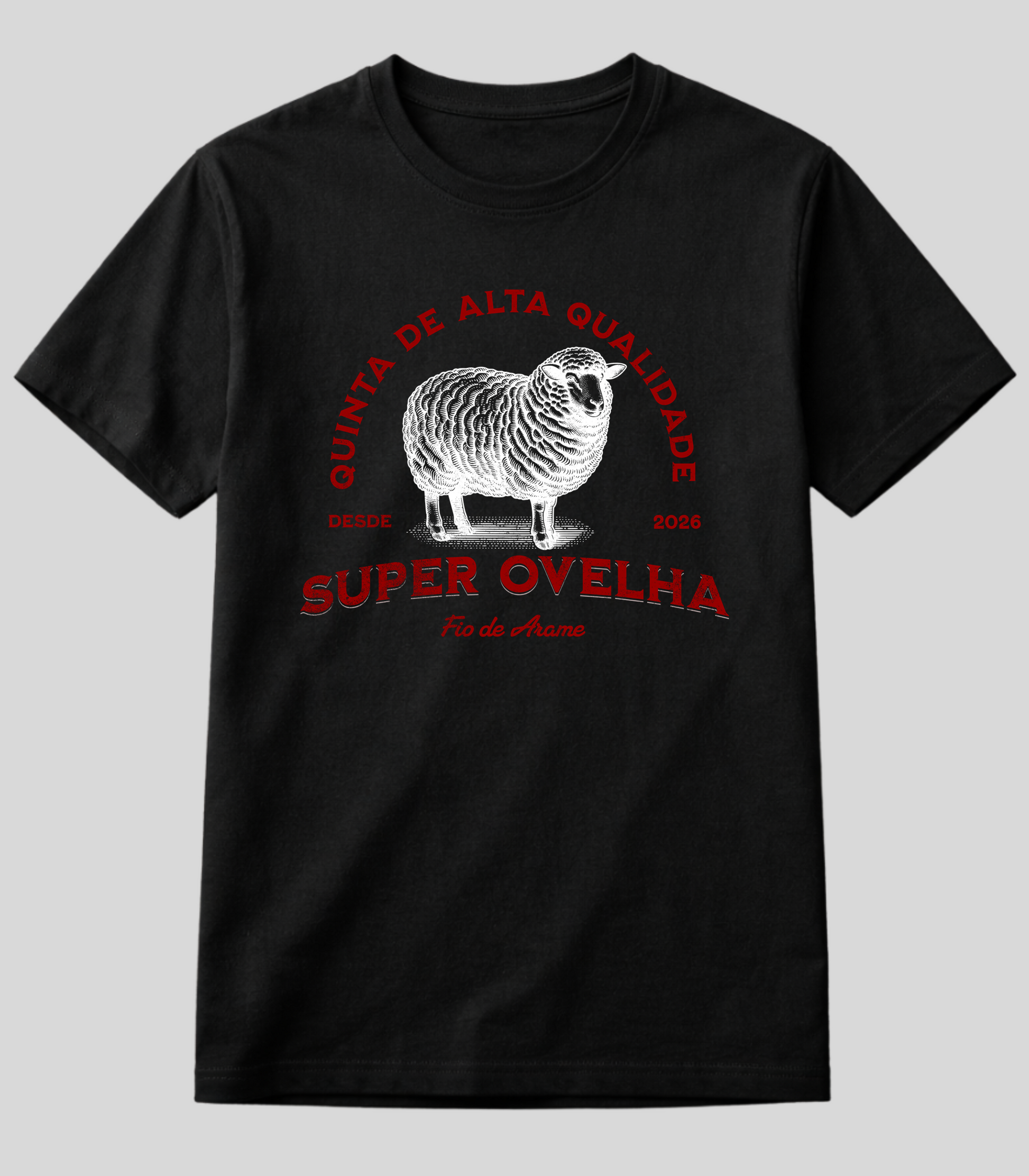Camiseta Super Ovelha Fio de Arame