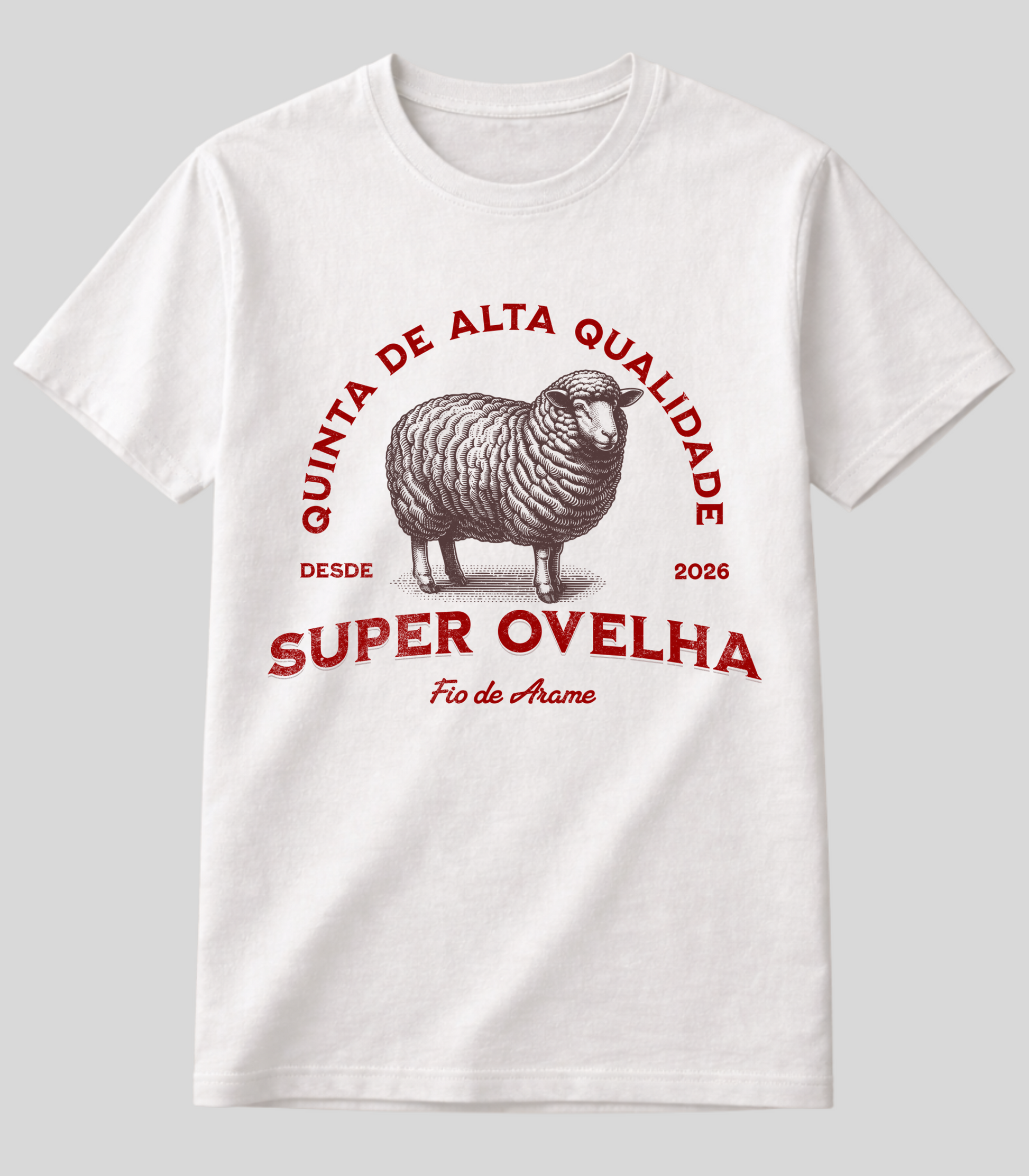 Camiseta Super Ovelha Fio de Arame