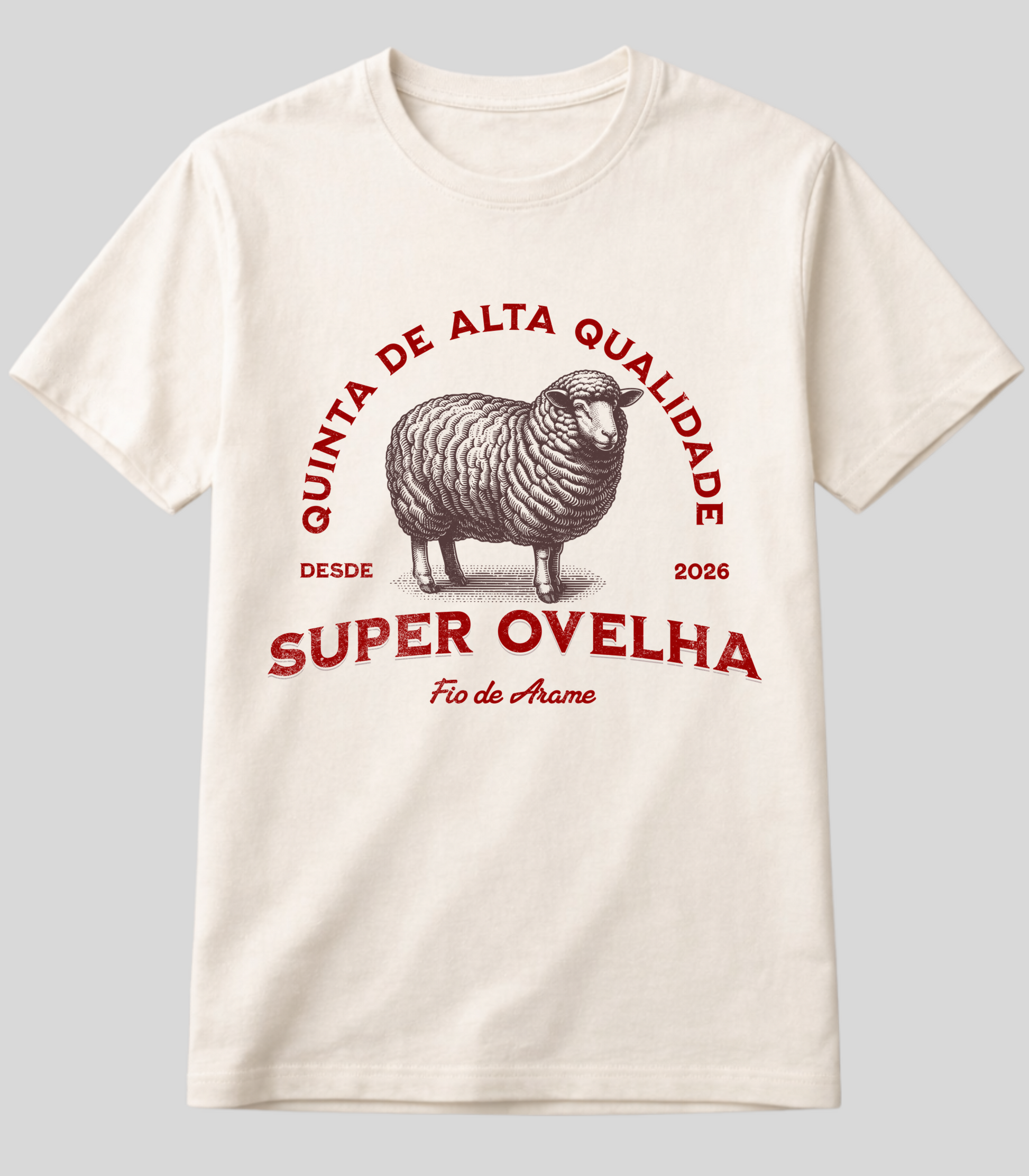 Camiseta Super Ovelha Fio de Arame