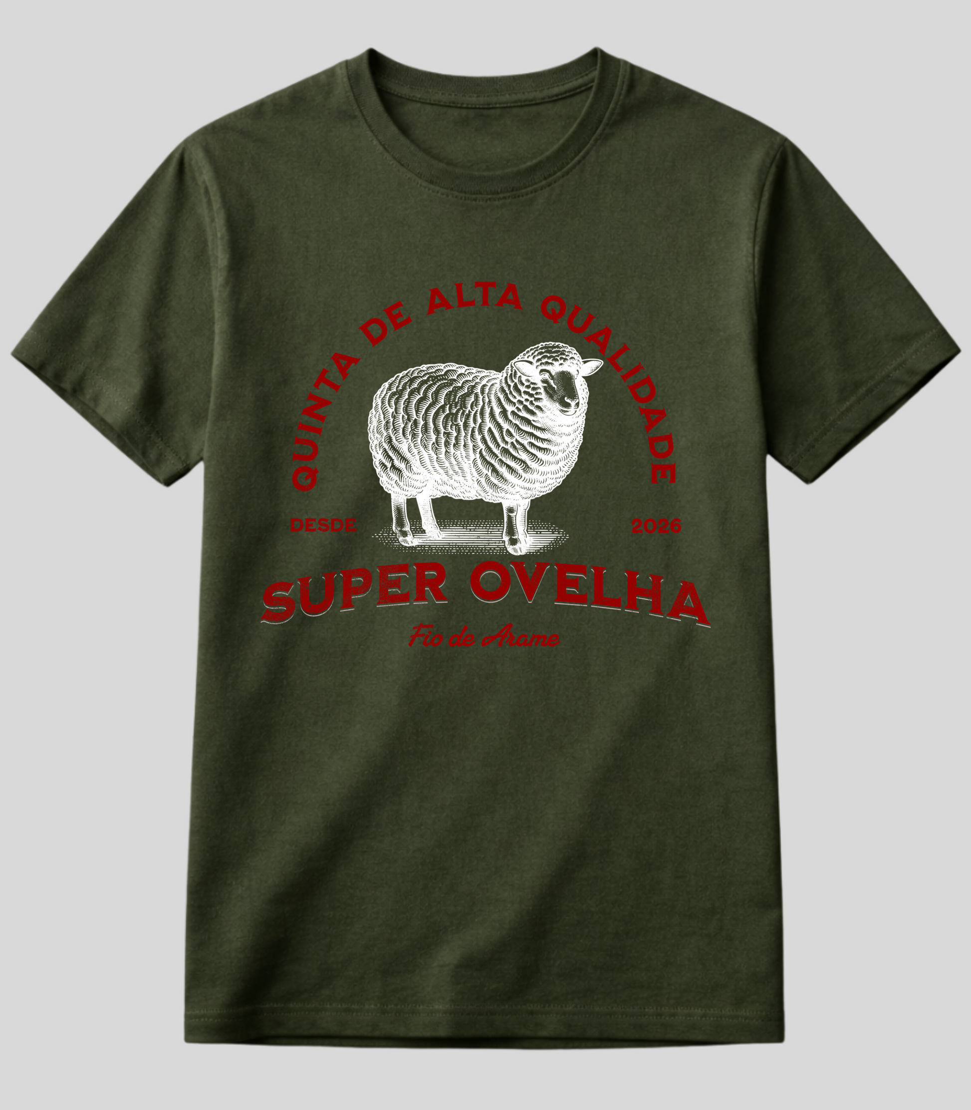 Camiseta Super Ovelha Fio de Arame