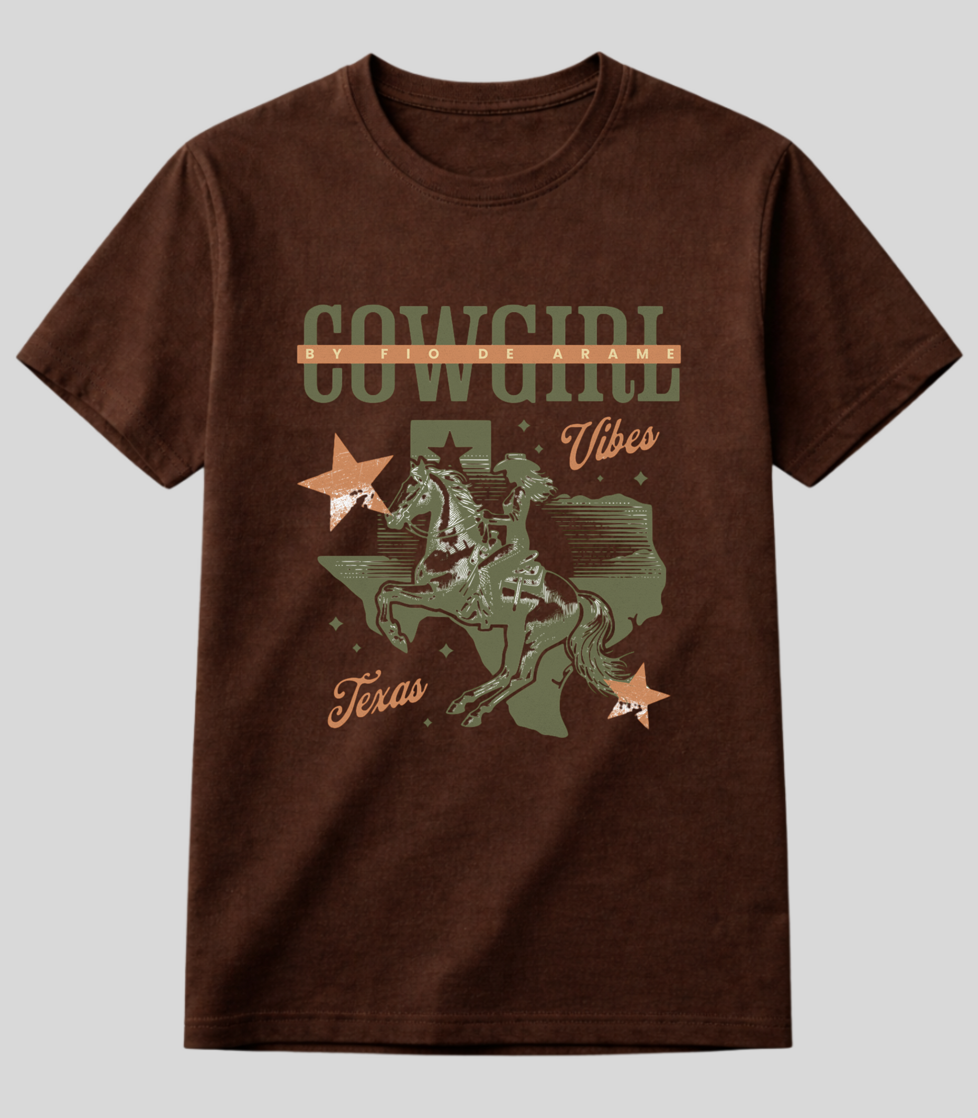 Camiseta Cowgirl Texana Fio de Arame Texas edition