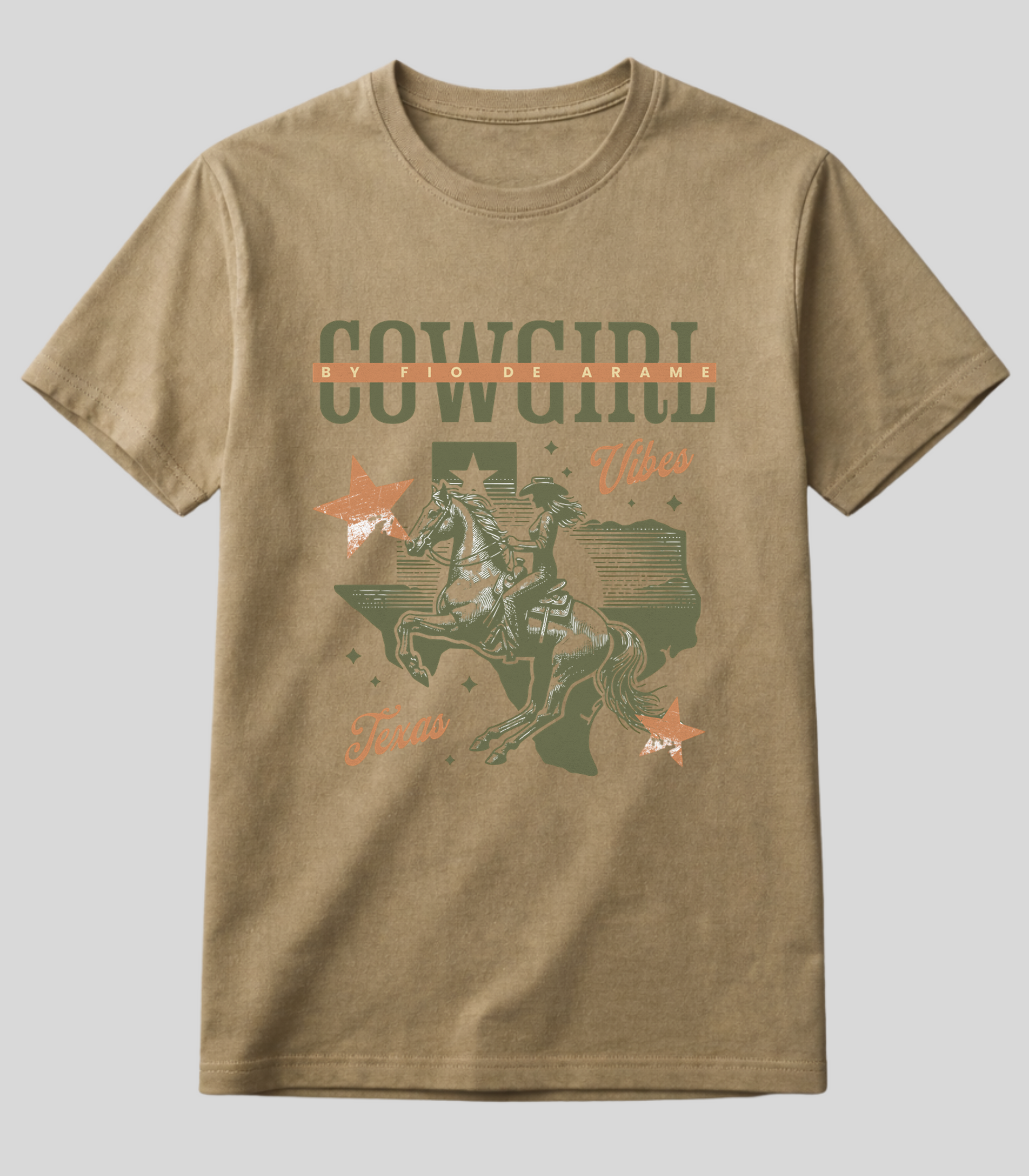 Camiseta Cowgirl Texana Fio de Arame Texas edition