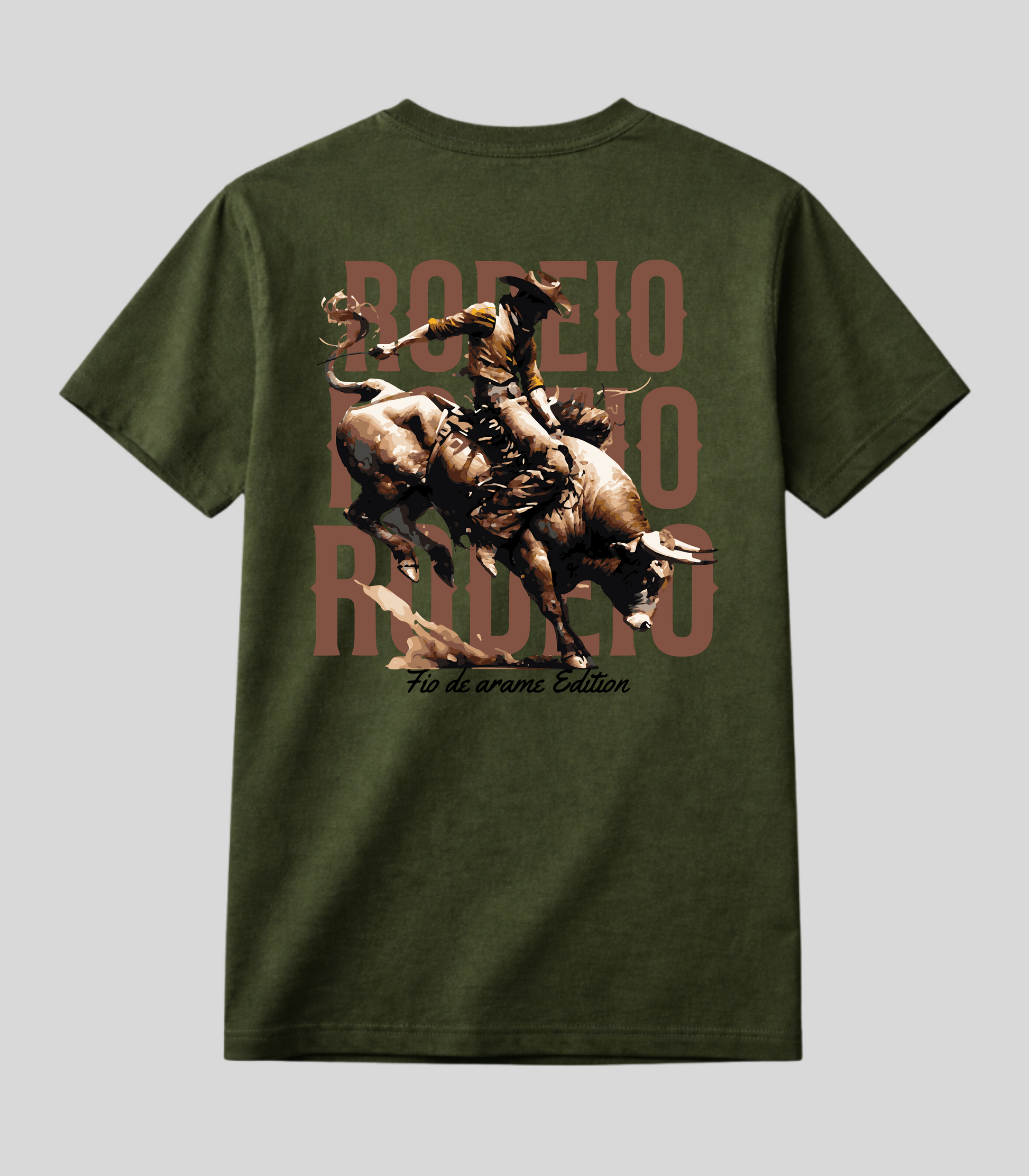 Camiseta Rodeio Touro Bravo Fio de Arame