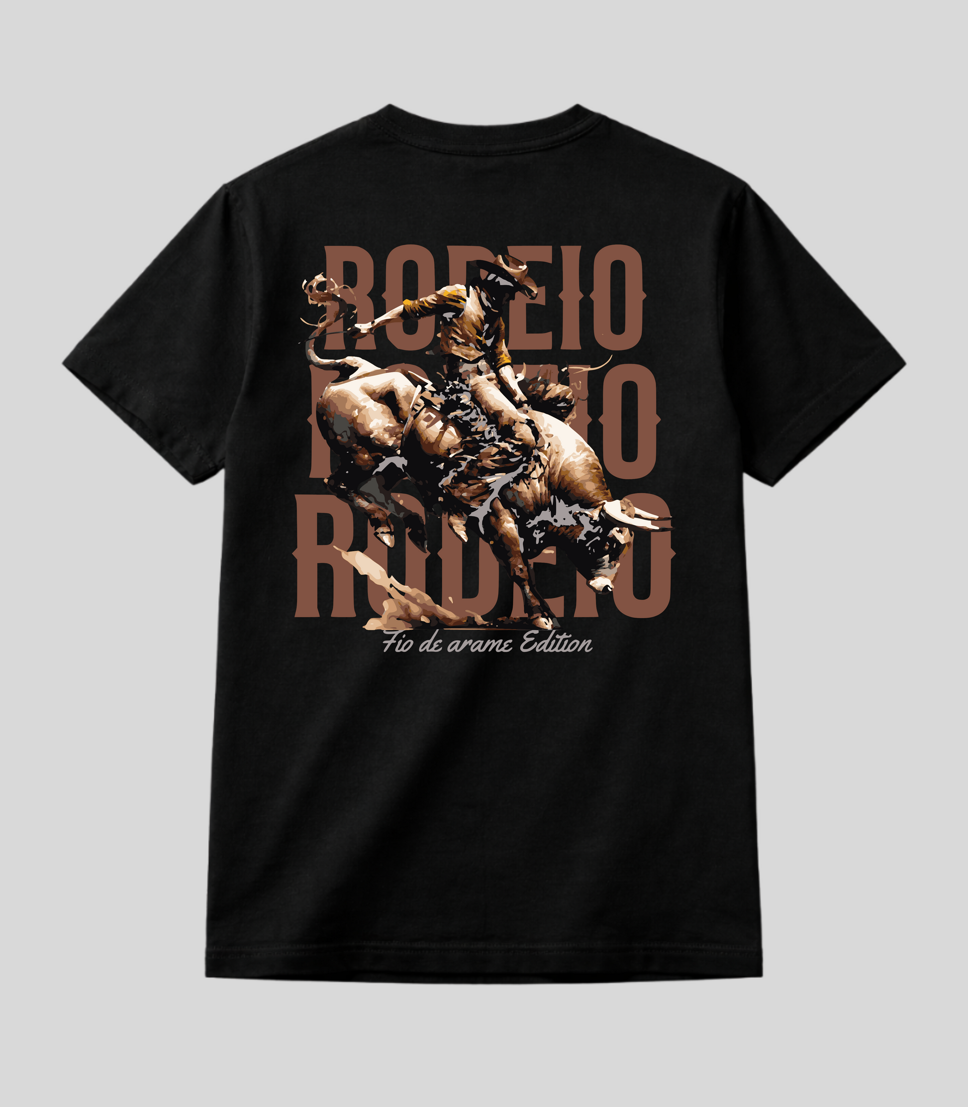 Camiseta Rodeio Touro Bravo Fio de Arame