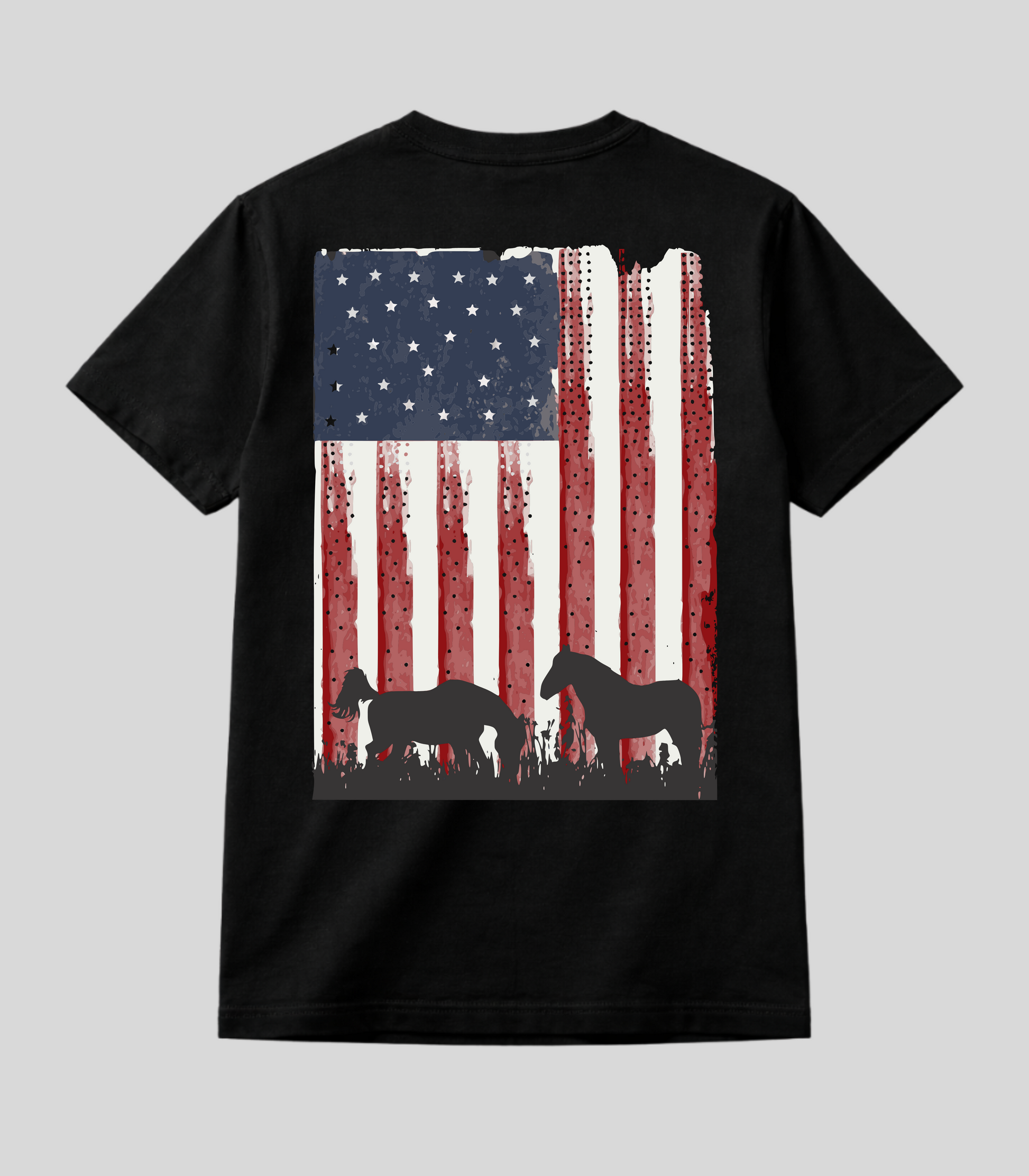 Camiseta Bandeira Americana Fio de Arame Texas