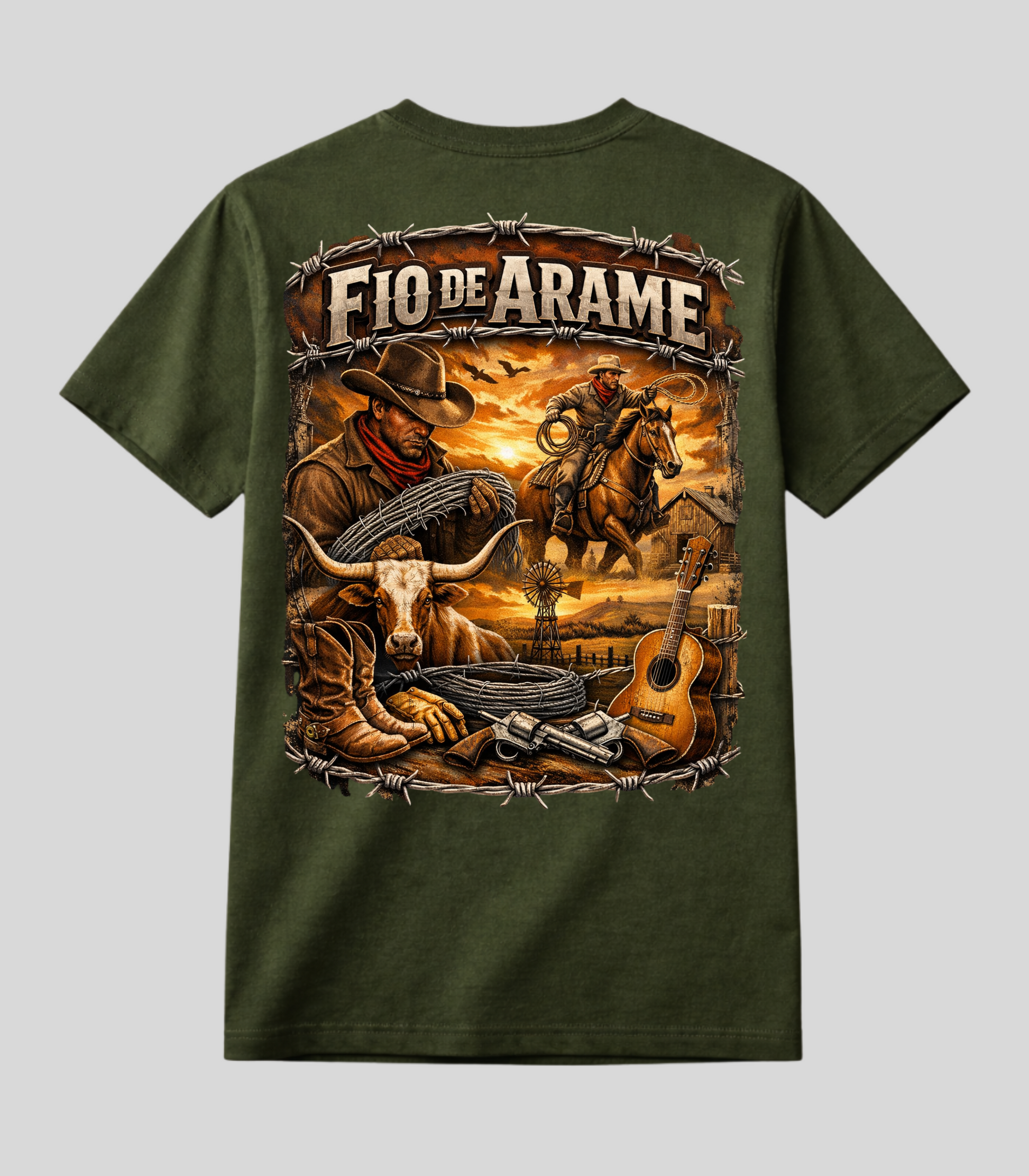 Camiseta Fio de Arame Edition A vida Country!