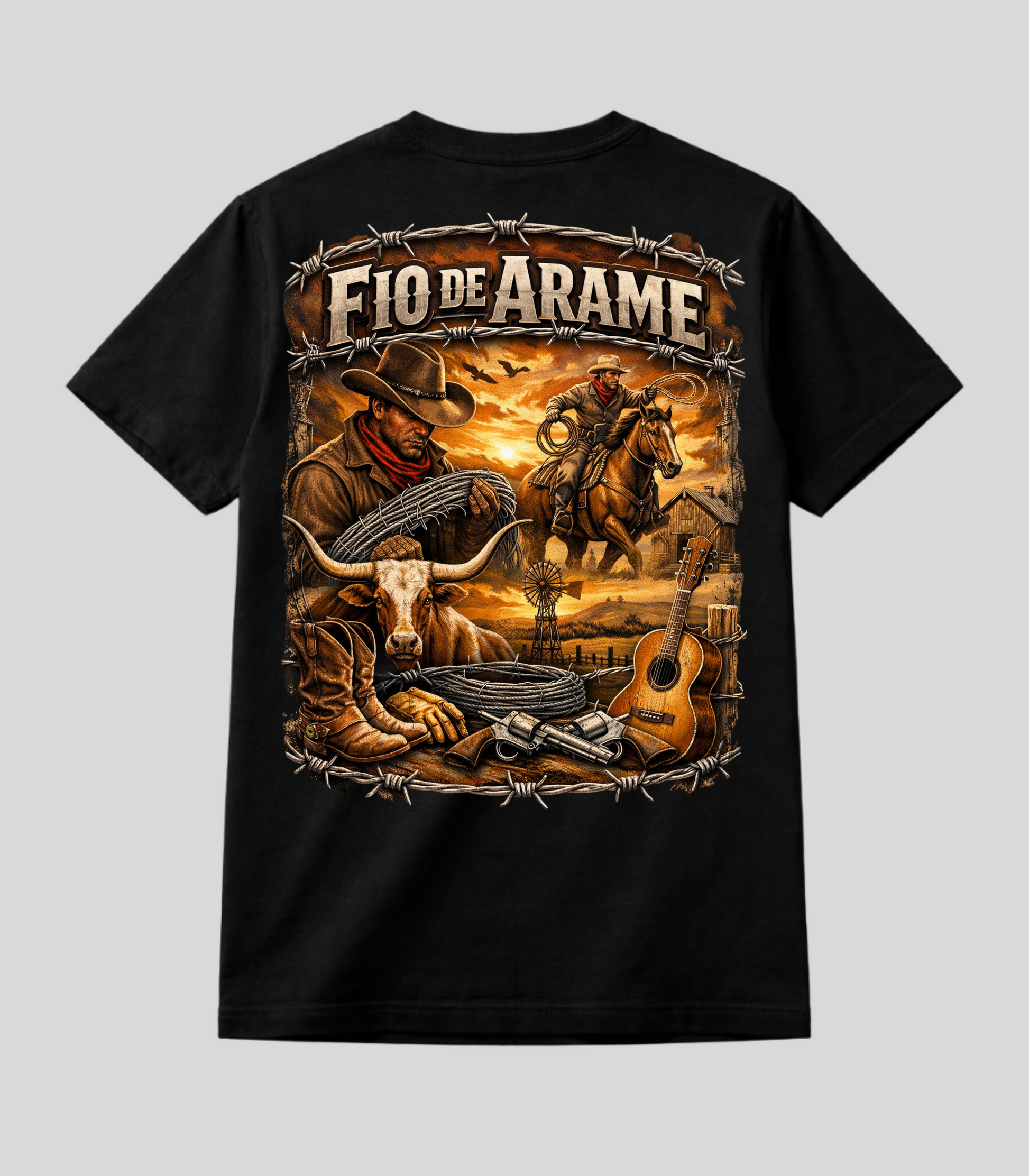 Camiseta Fio de Arame Edition A vida Country!