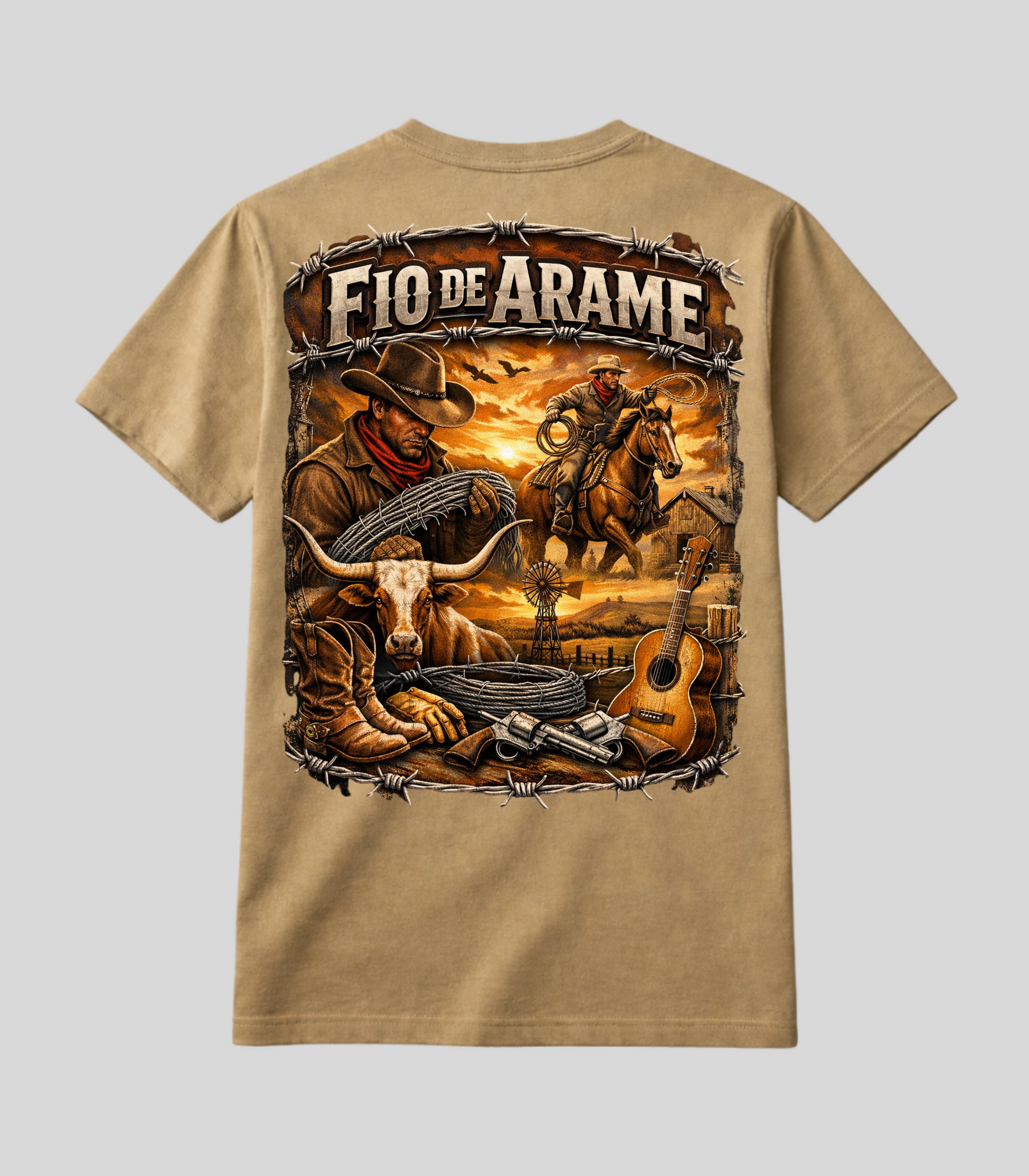 Camiseta Fio de Arame Edition A vida Country!