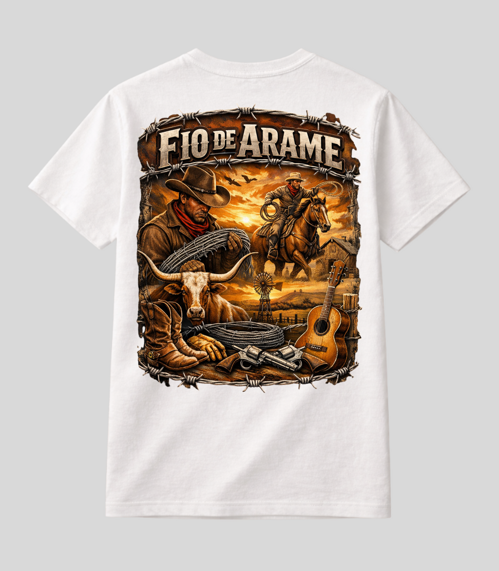 Camiseta Fio de Arame Edition A vida Country!