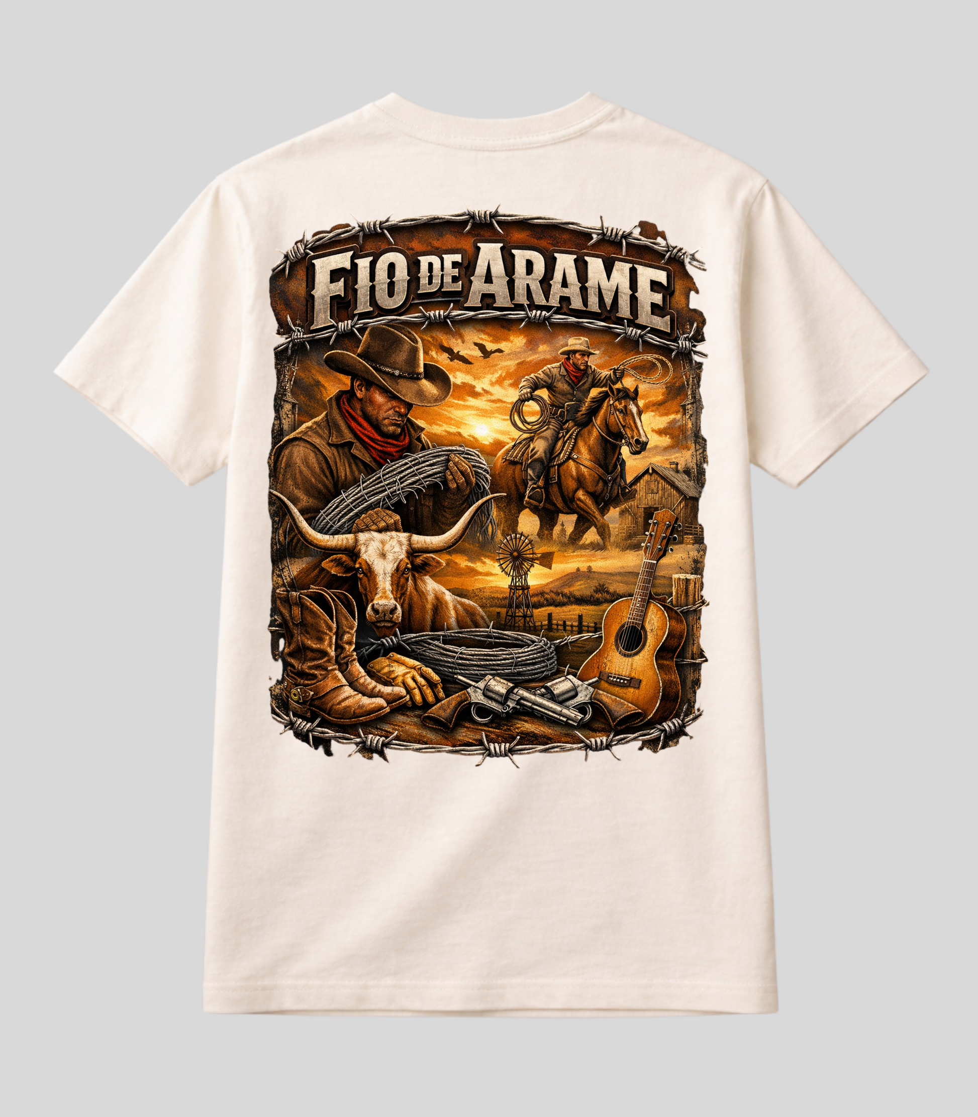 Camiseta Fio de Arame Edition A vida Country!