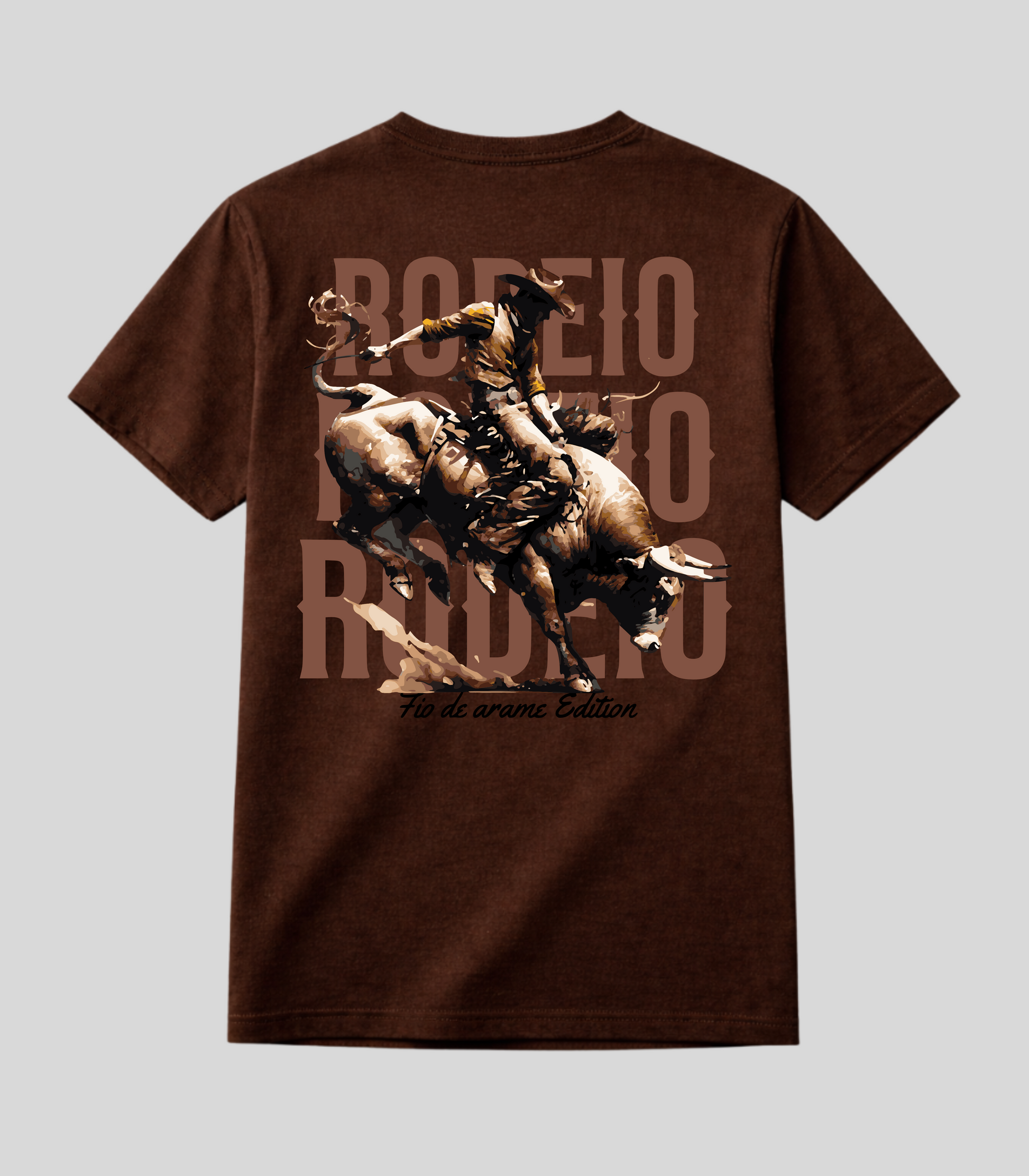 Camiseta Rodeio Touro Bravo Fio de Arame