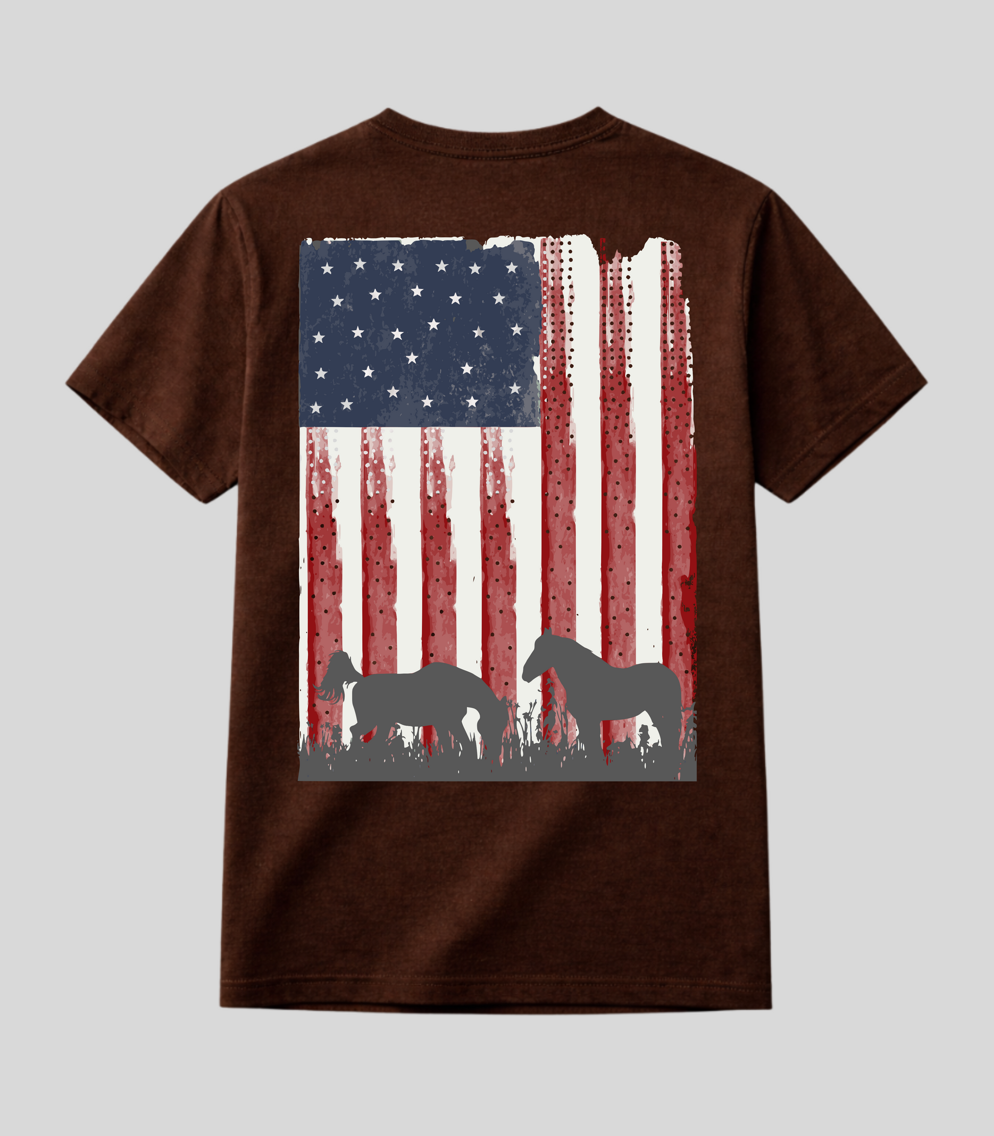 Camiseta Bandeira Americana Fio de Arame Texas