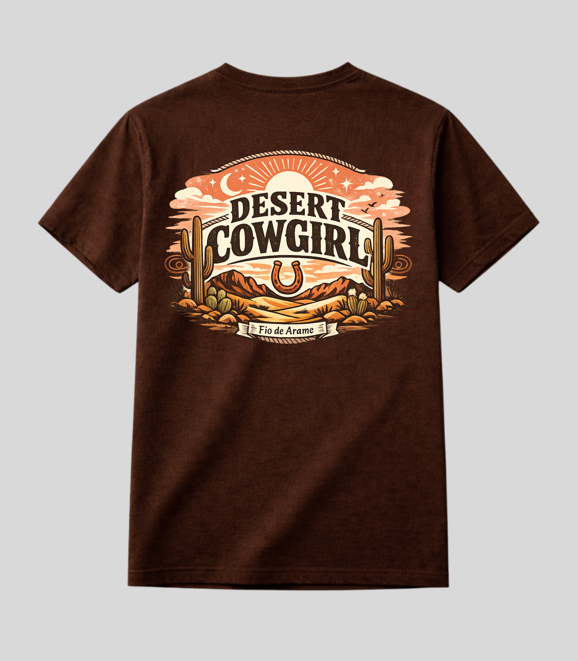 Camiseta Desert Cowgirl Fio de Arame