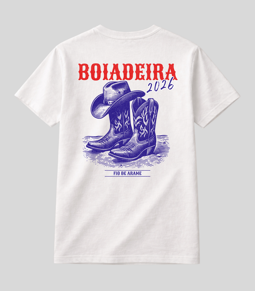 Camiseta Boiadeira BootBlue Fio de Arame 2026
