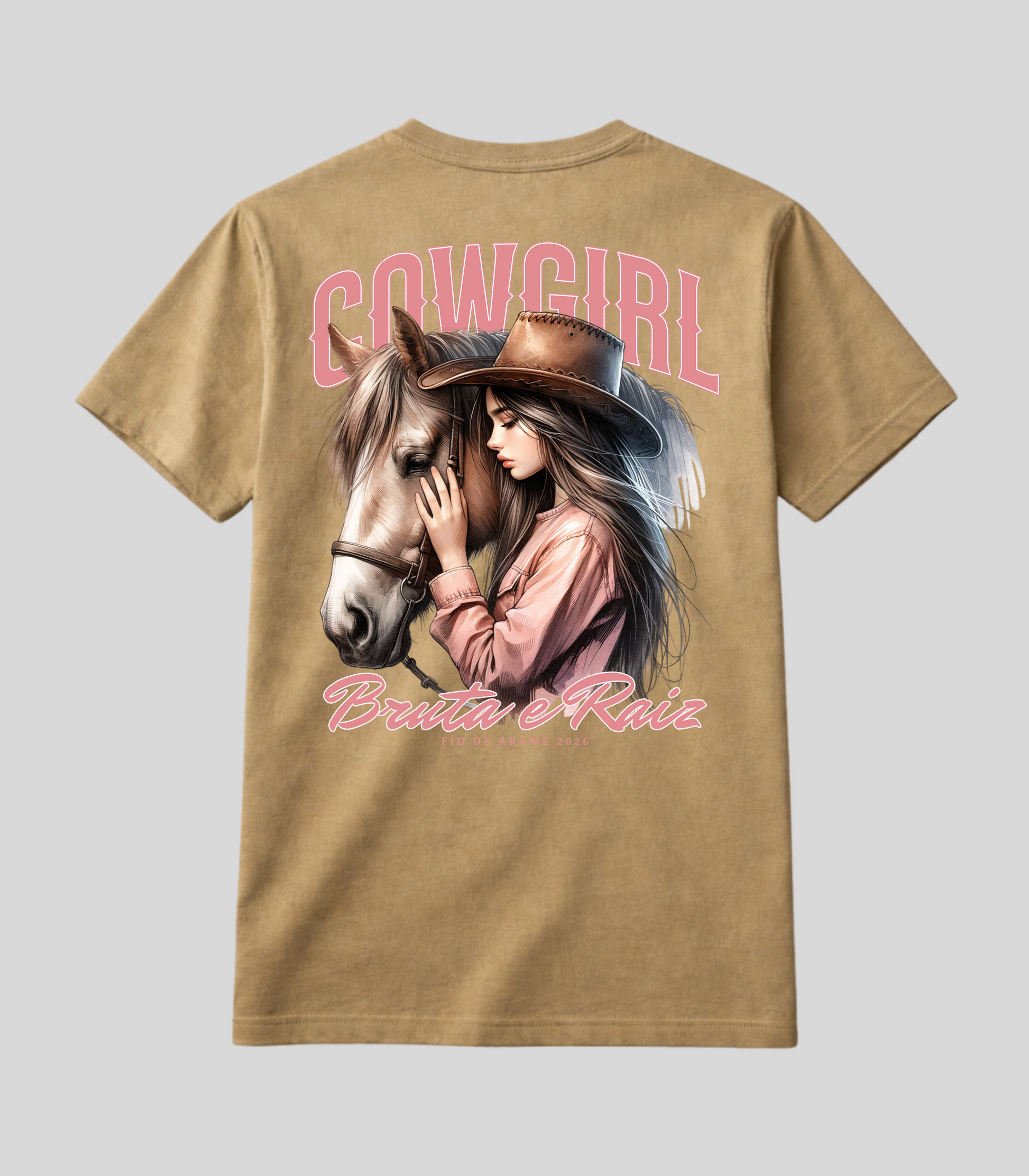 Camiseta Cowgirl Bruta e Raiz Fio de Arame